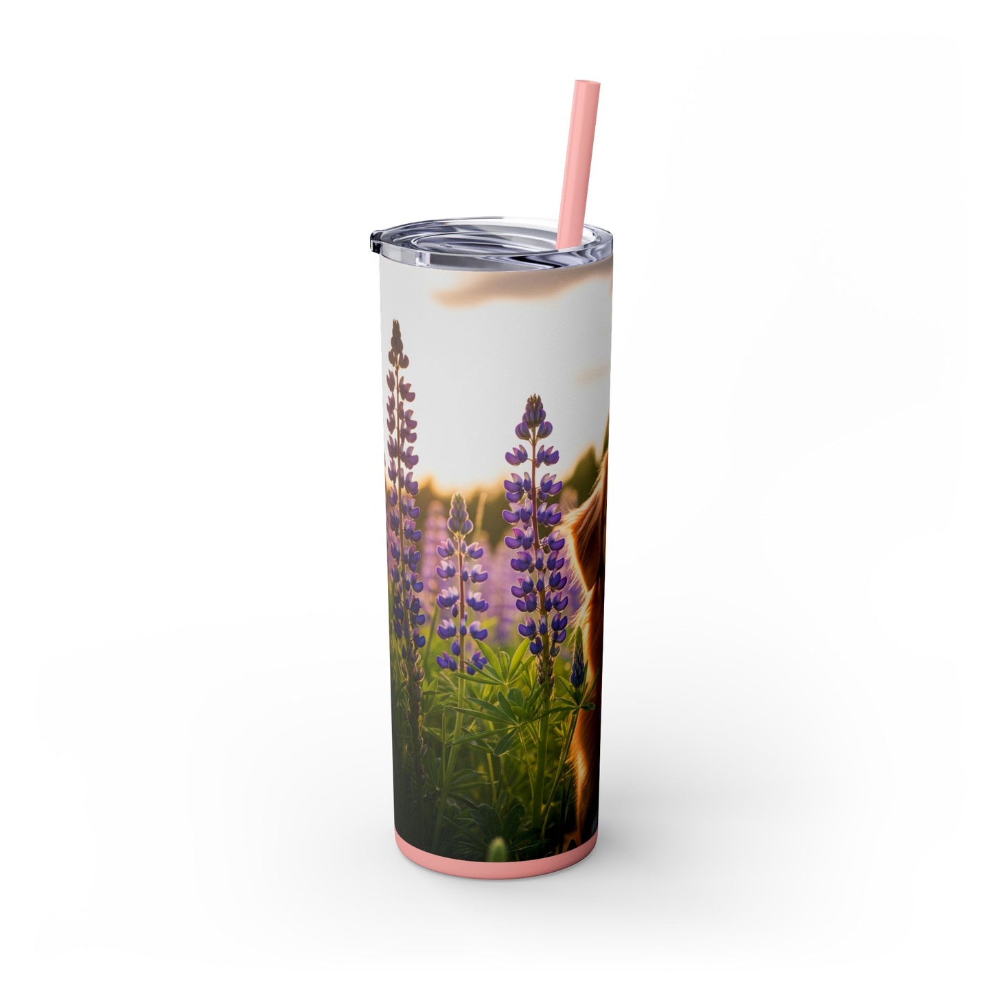 Nova Scotia Duck Tolling Retriever Skinny Tumbler with Straw, 20oz