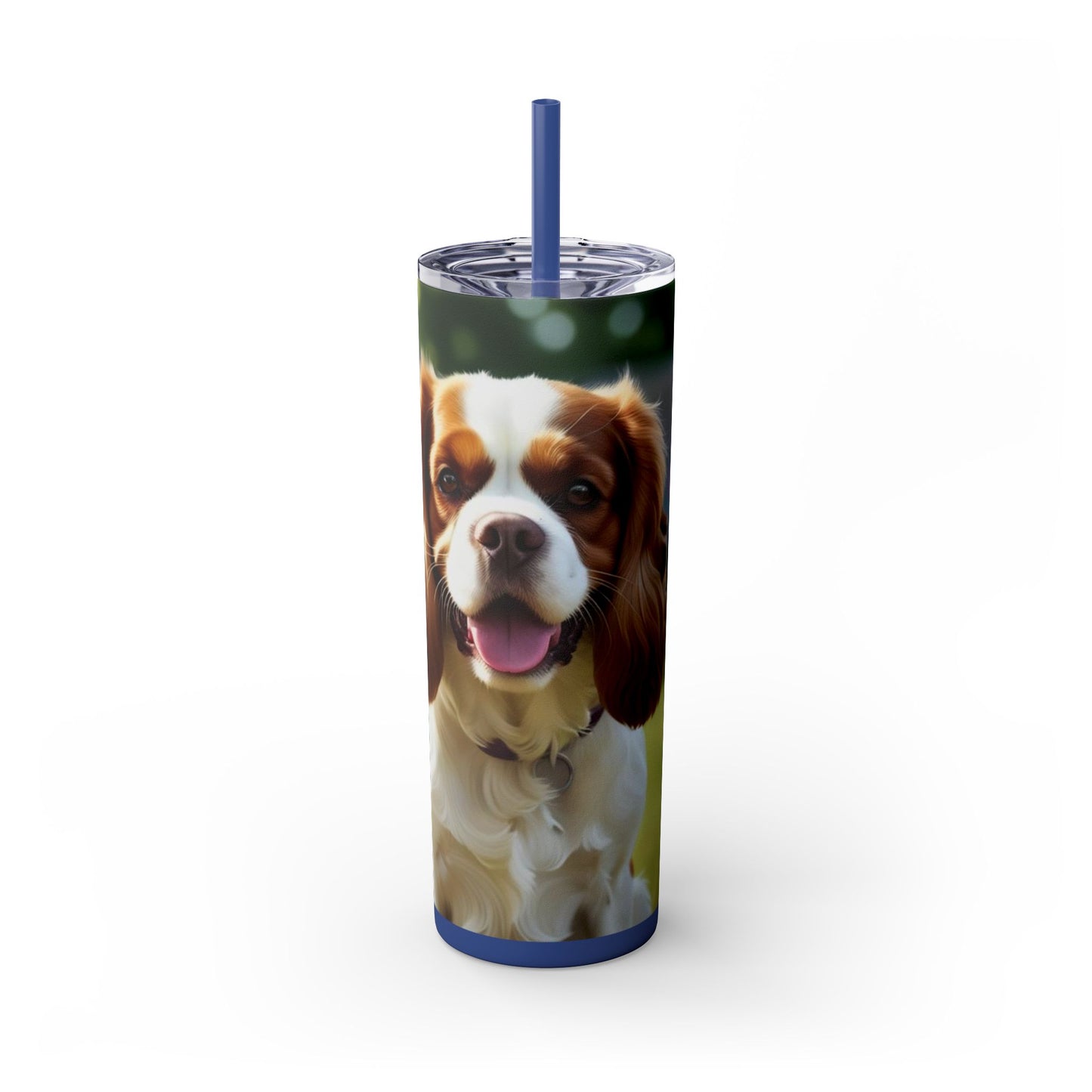 King Charles Spaniel Tumbler with Straw, 20oz