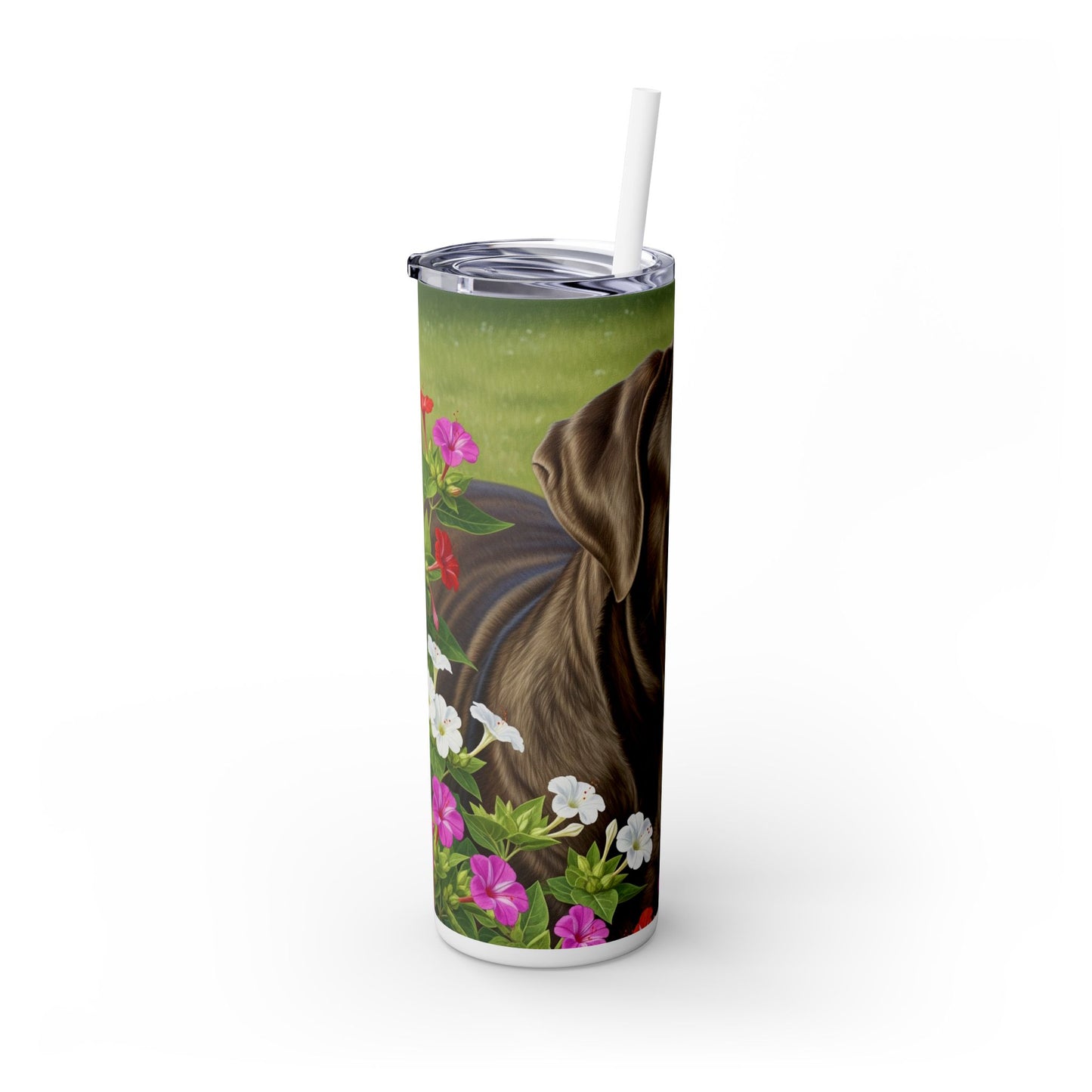 Neapolitan Mastiff Tumbler with Straw, 20oz