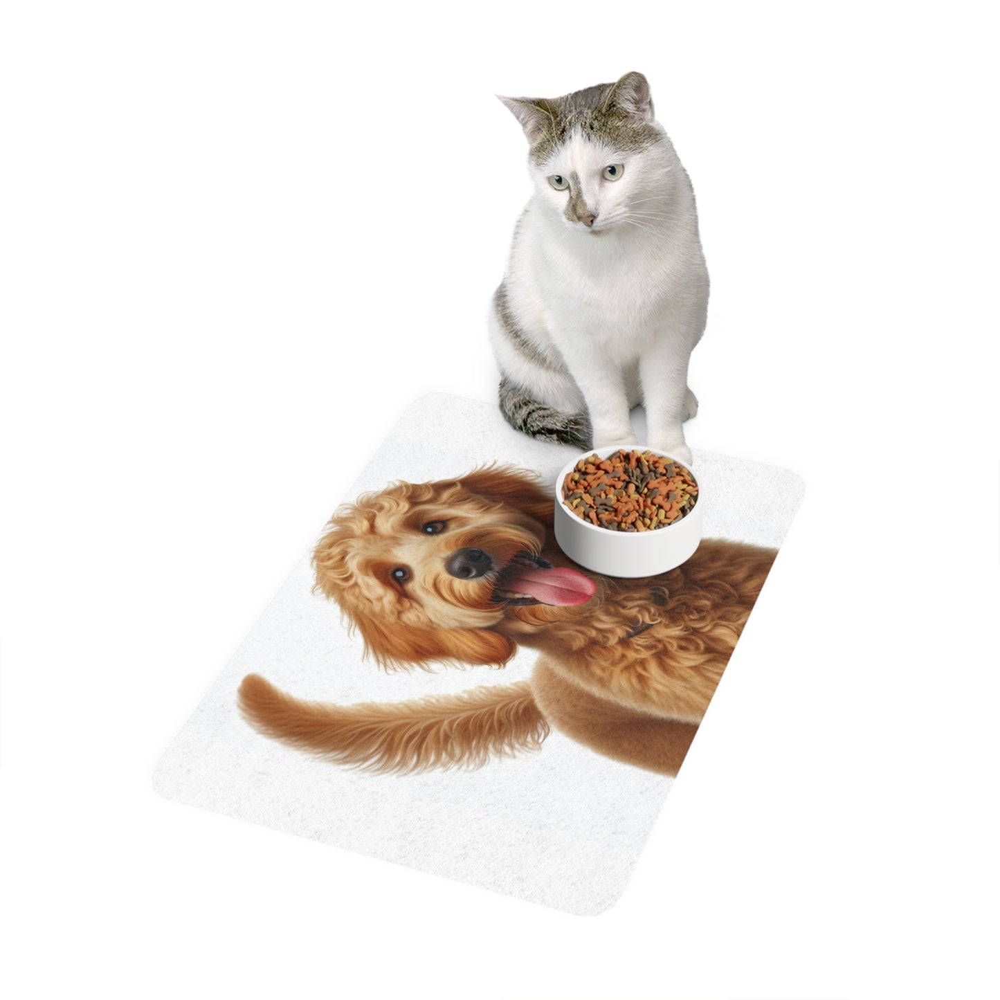 Pet Food Mat (12x18) - Goldendoodle