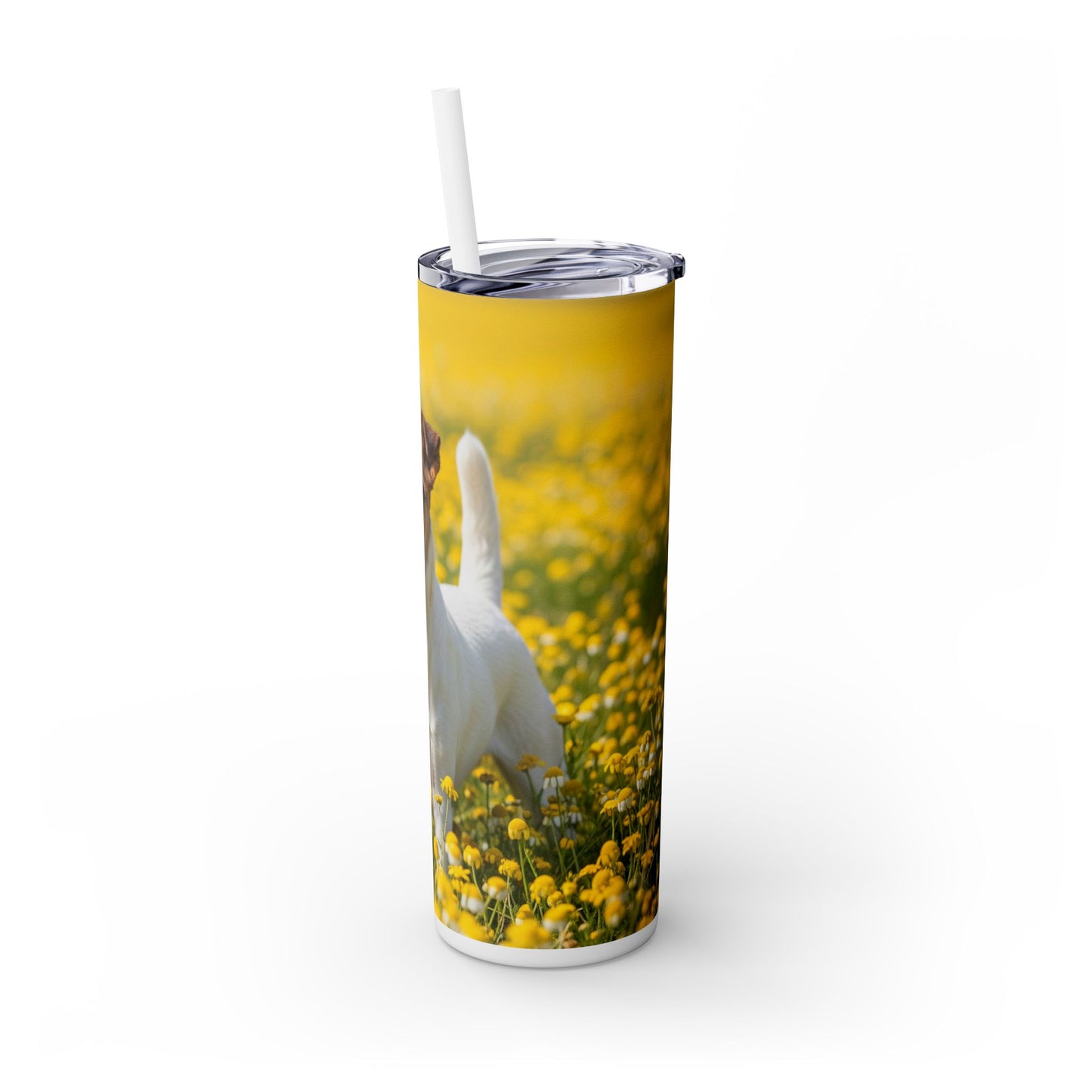 Smooth Fox Terrier Tumbler with Straw, 20oz