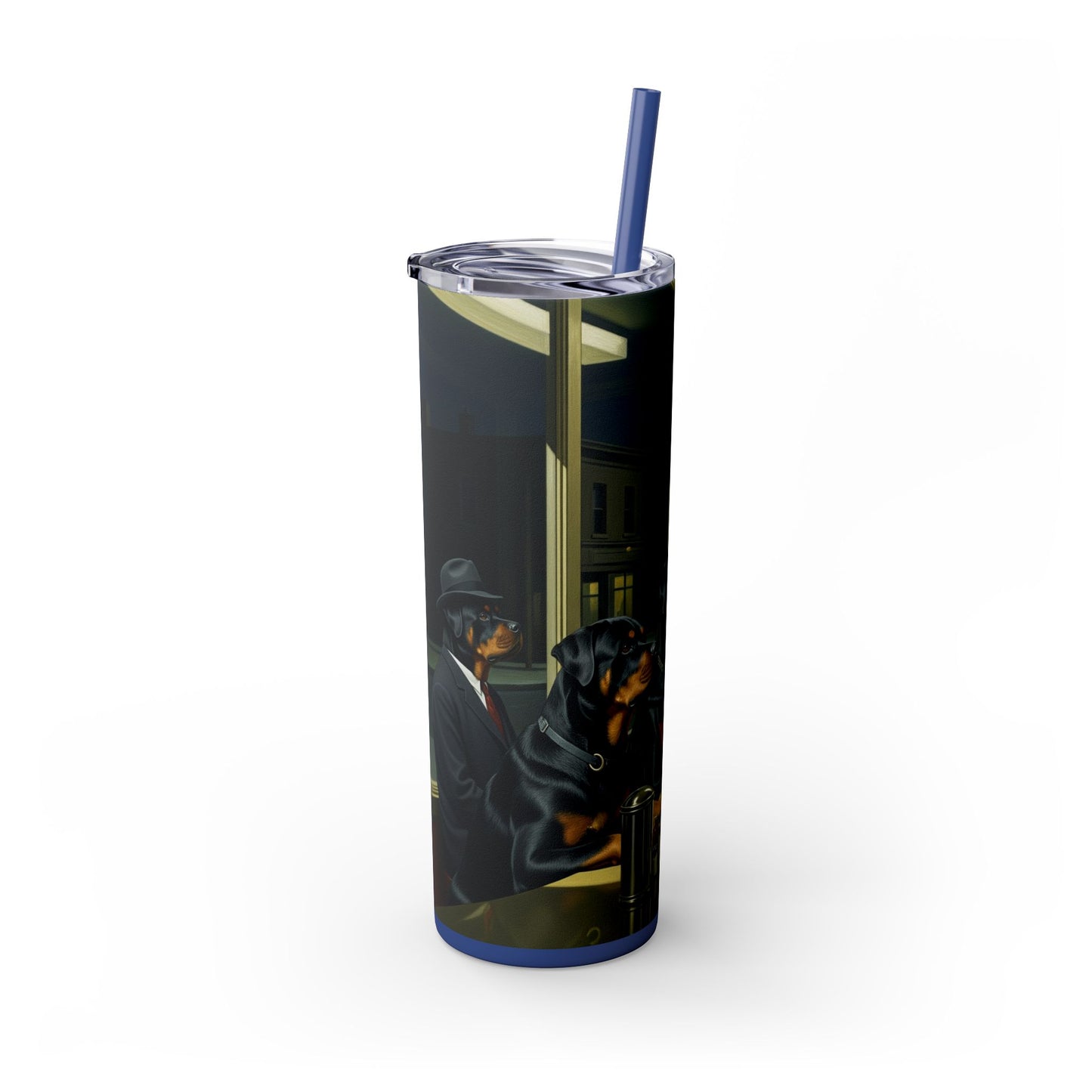 Rottweiler Tumbler with Straw, 20oz
