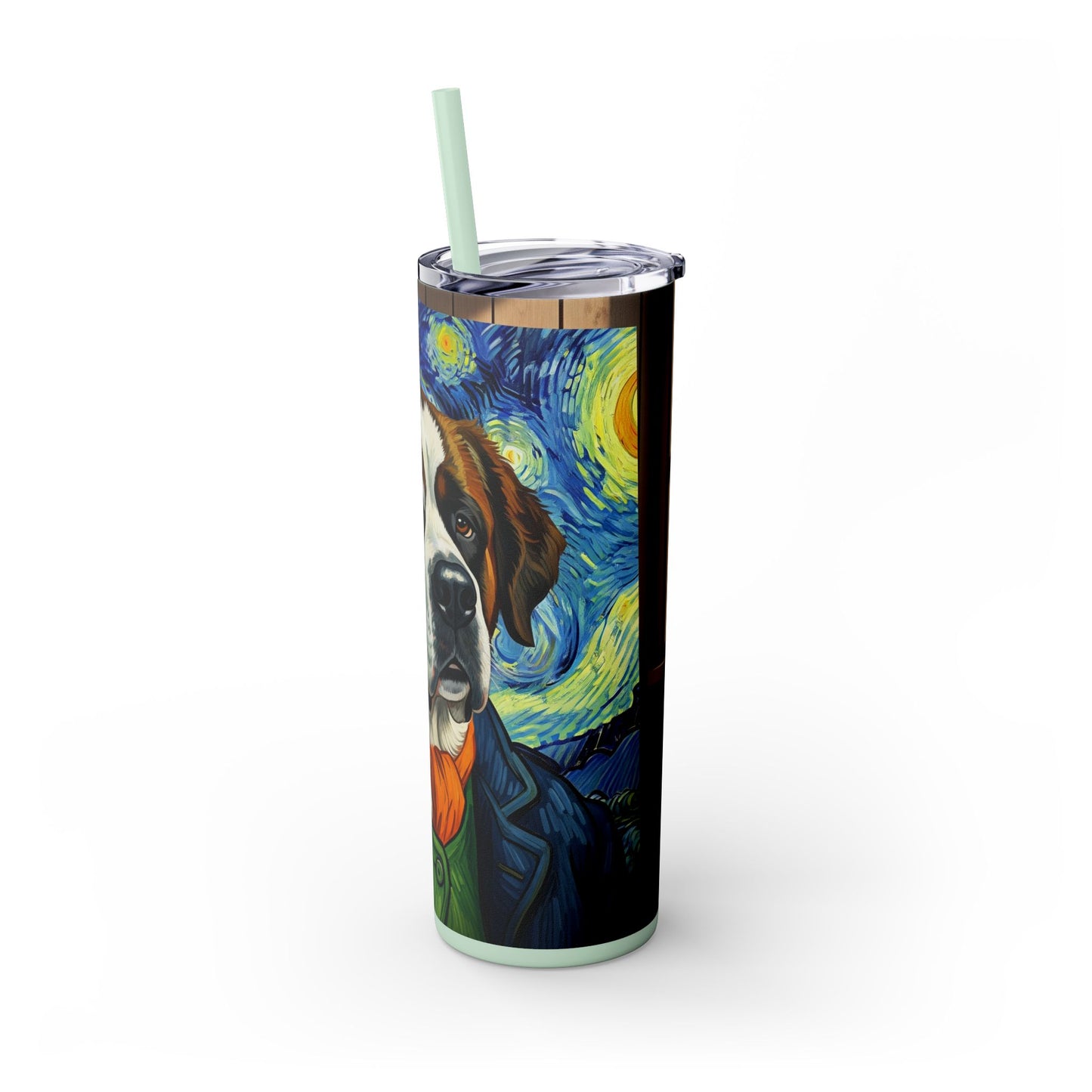 Saint Bernard Tumbler with Straw, 20oz