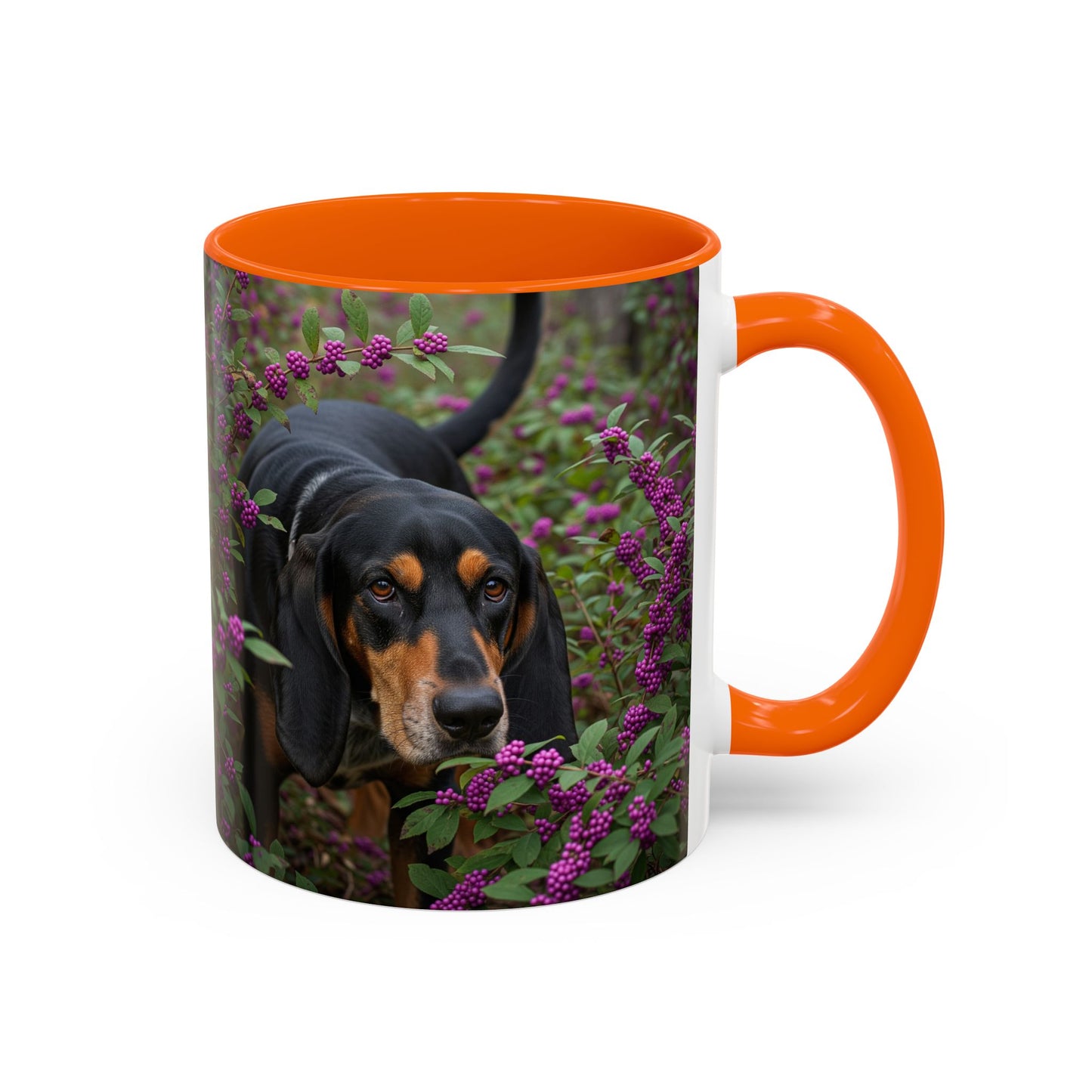 Black and Tan Coonhound Accent Coffee Mug - Perfect Gift for Dog Lovers