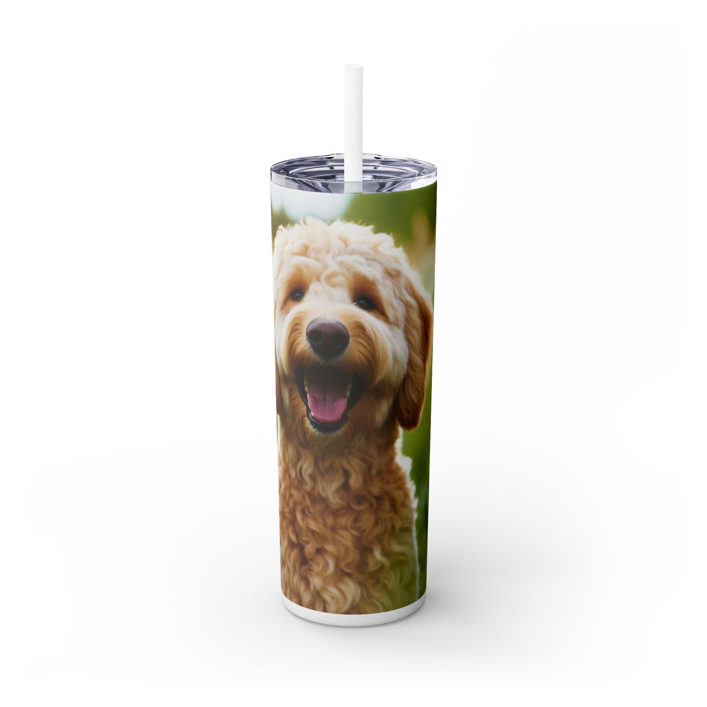 Labradoodle Tumbler with Straw, 20oz