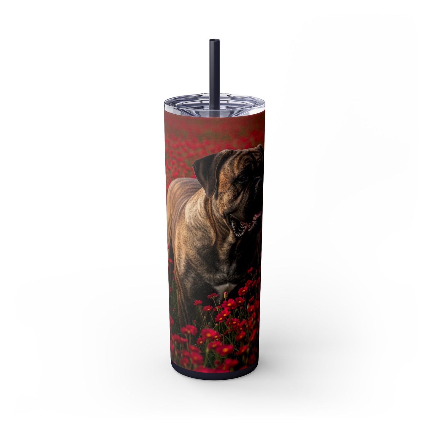Bullmastiff Tumbler with Straw, 20oz