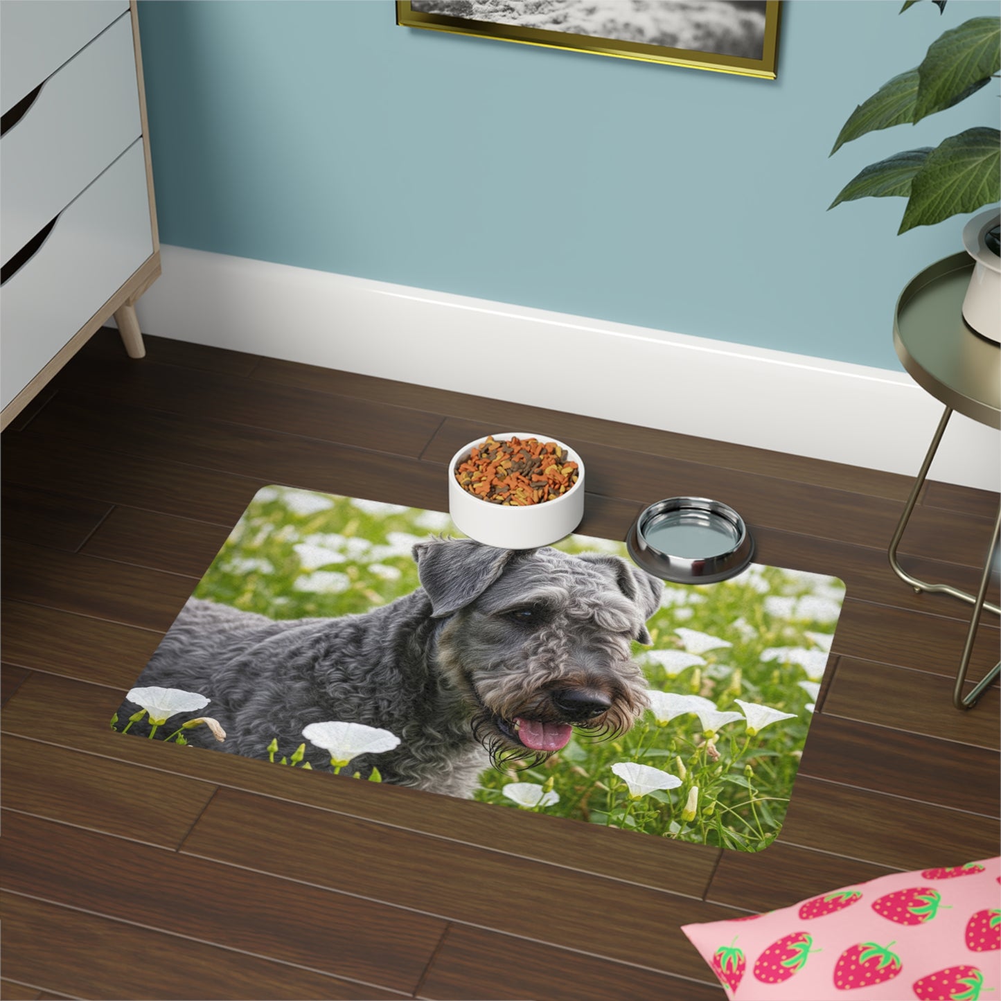 Pet Food Mat (12x18) - Kerry Blue Terrier