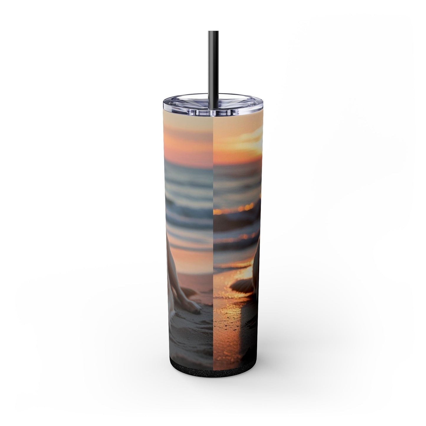Labrador Retriever Love Skinny Tumbler with Straw, 20oz