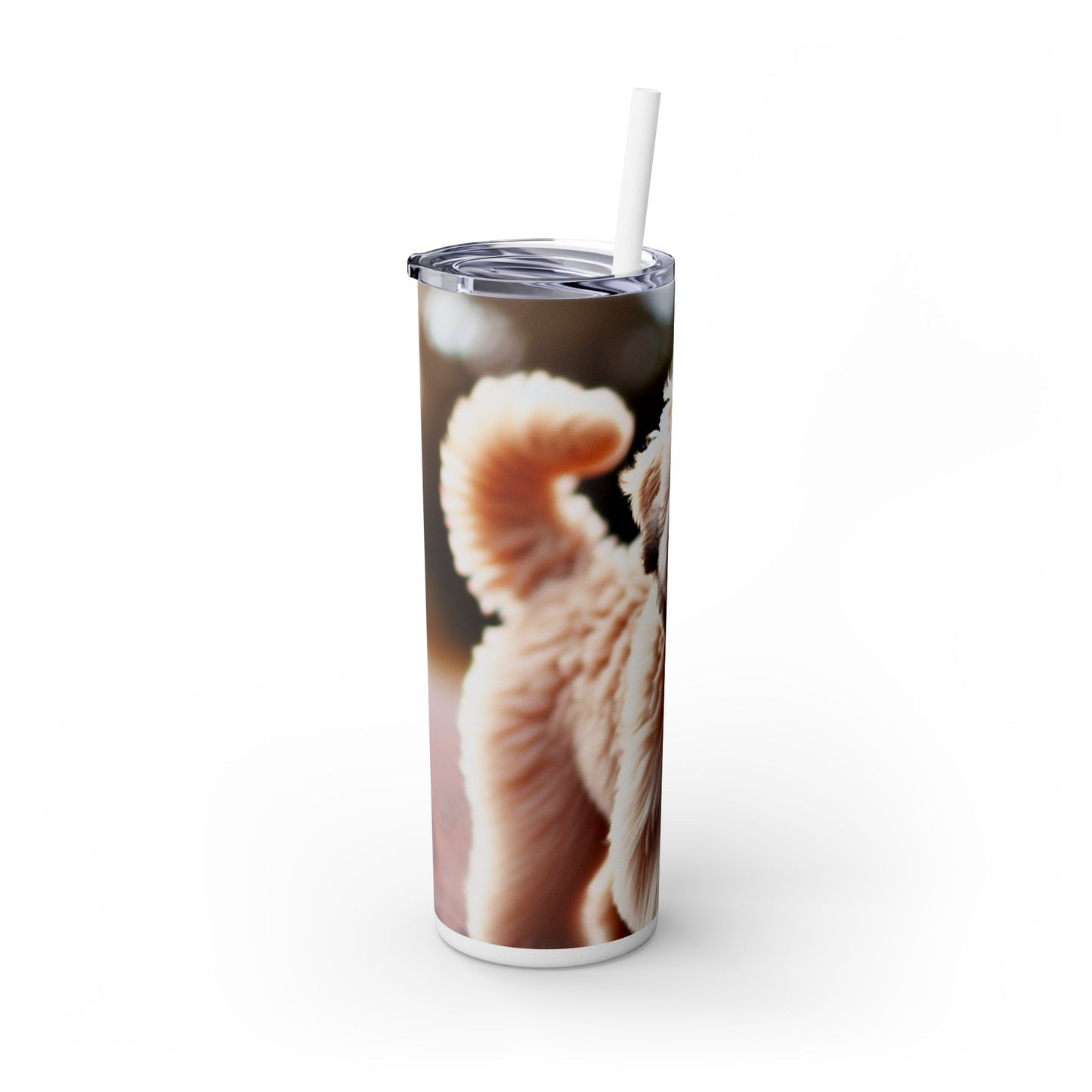 Soft Coated Wheaten Terrier Skinny Tumbler with Straw, 20oz