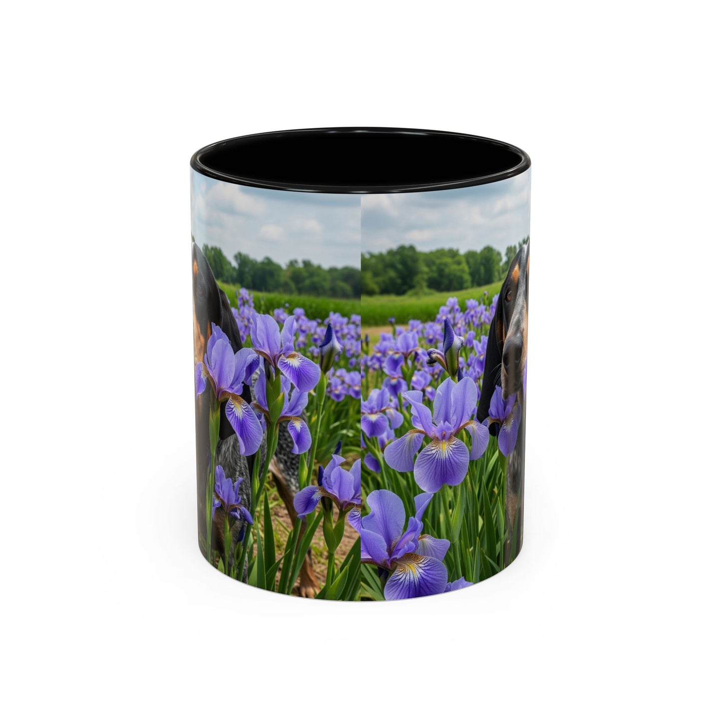 Bluetick Coonhound Accent Coffee Mug - Perfect Gift for Dog Lovers