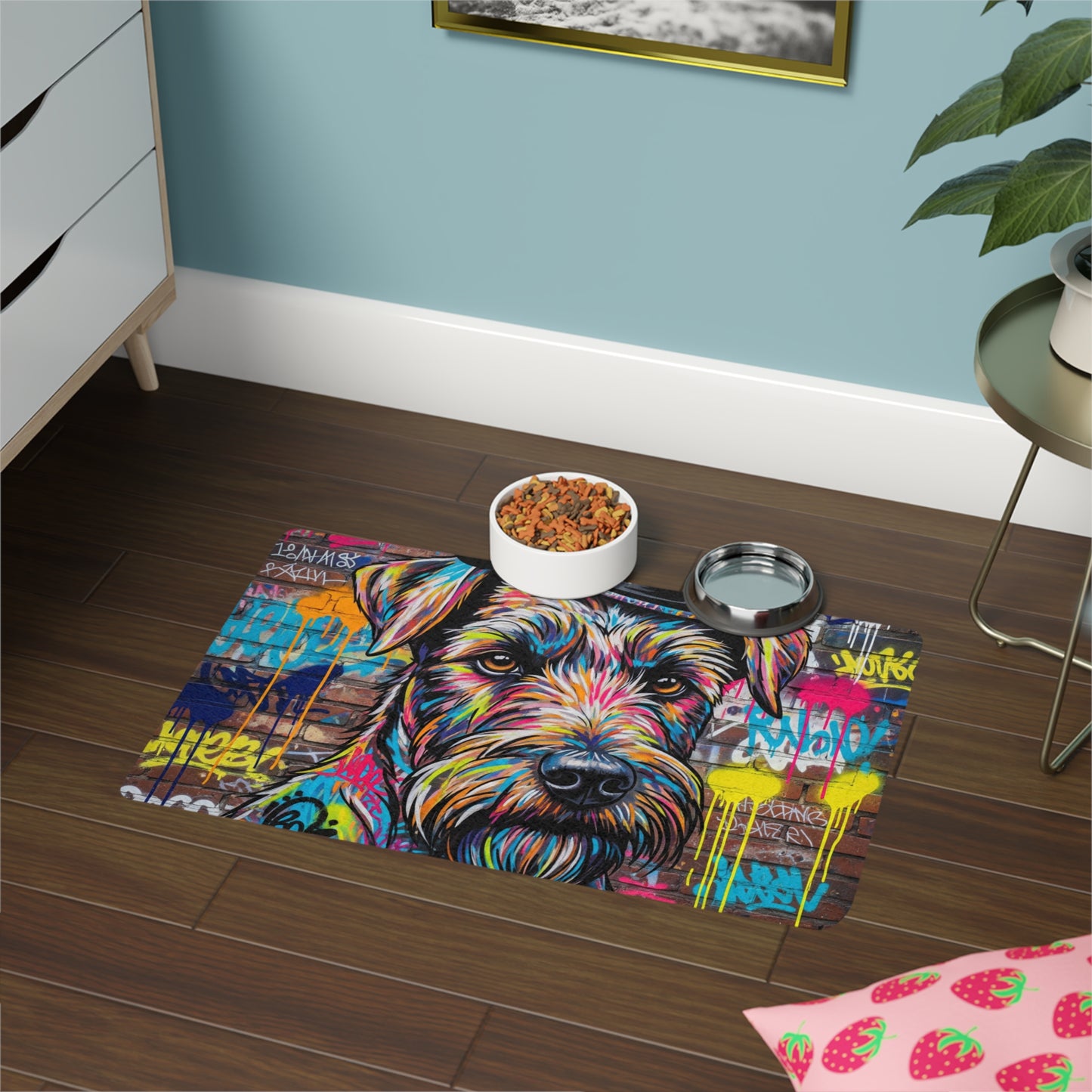 Pet Food Mat (12x18) - Teddy Roosevelt Terrier