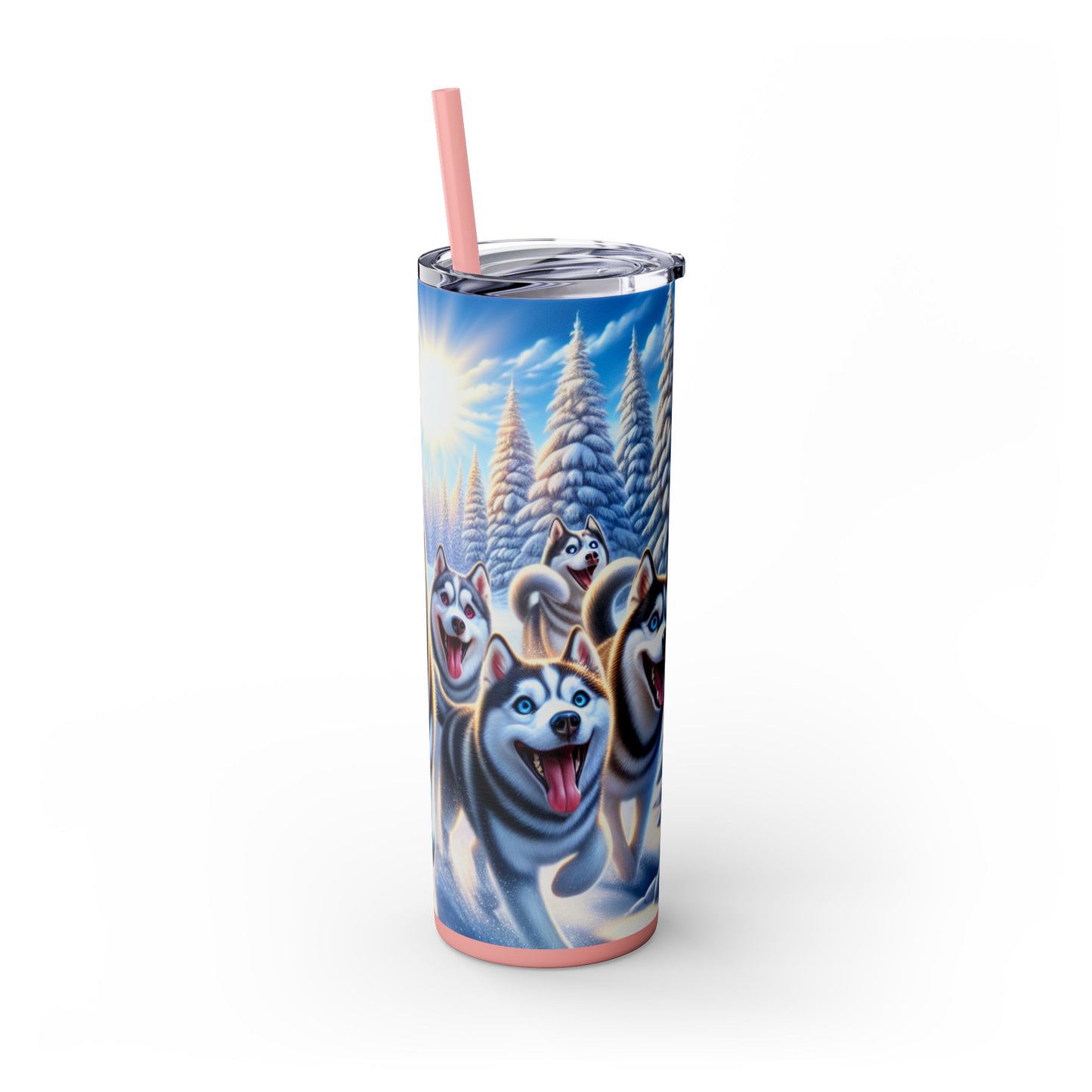 Siberian Husky Tumbler with Straw, 20oz