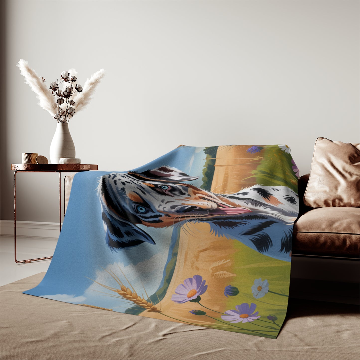 Catahoula Leopard Dog Sweatshirt Blanket