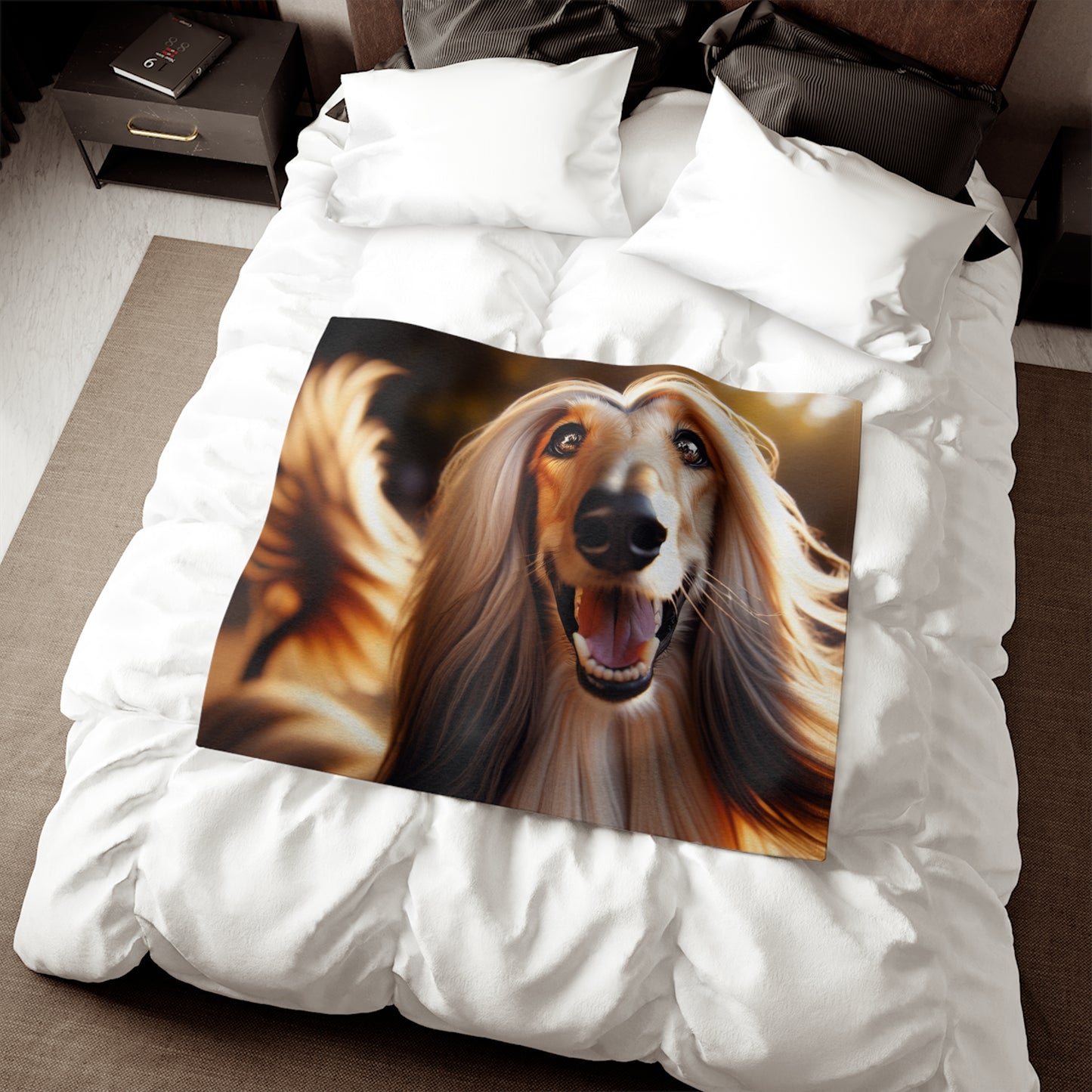 Afghan Hound Sweatshirt Blanket