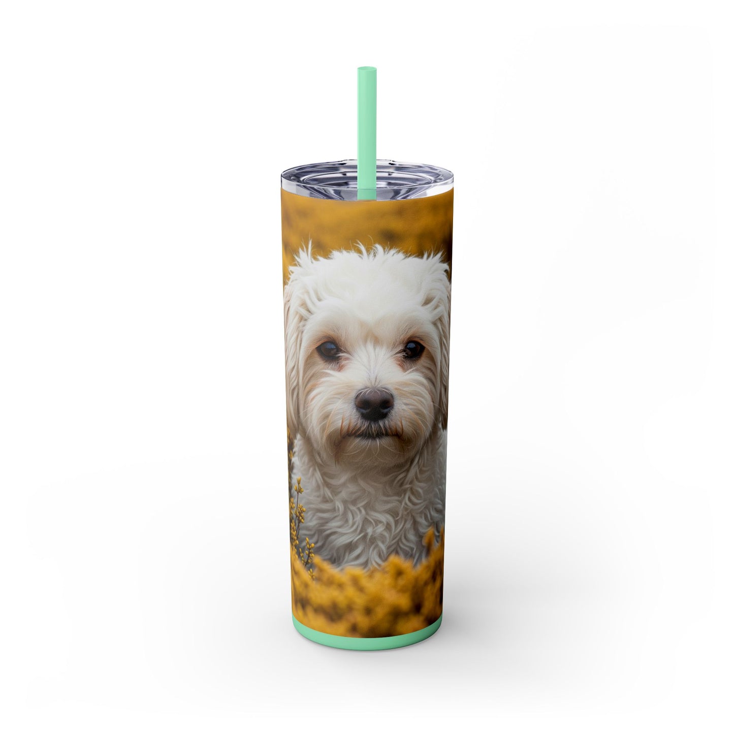 Maltipoo Tumbler with Straw, 20oz