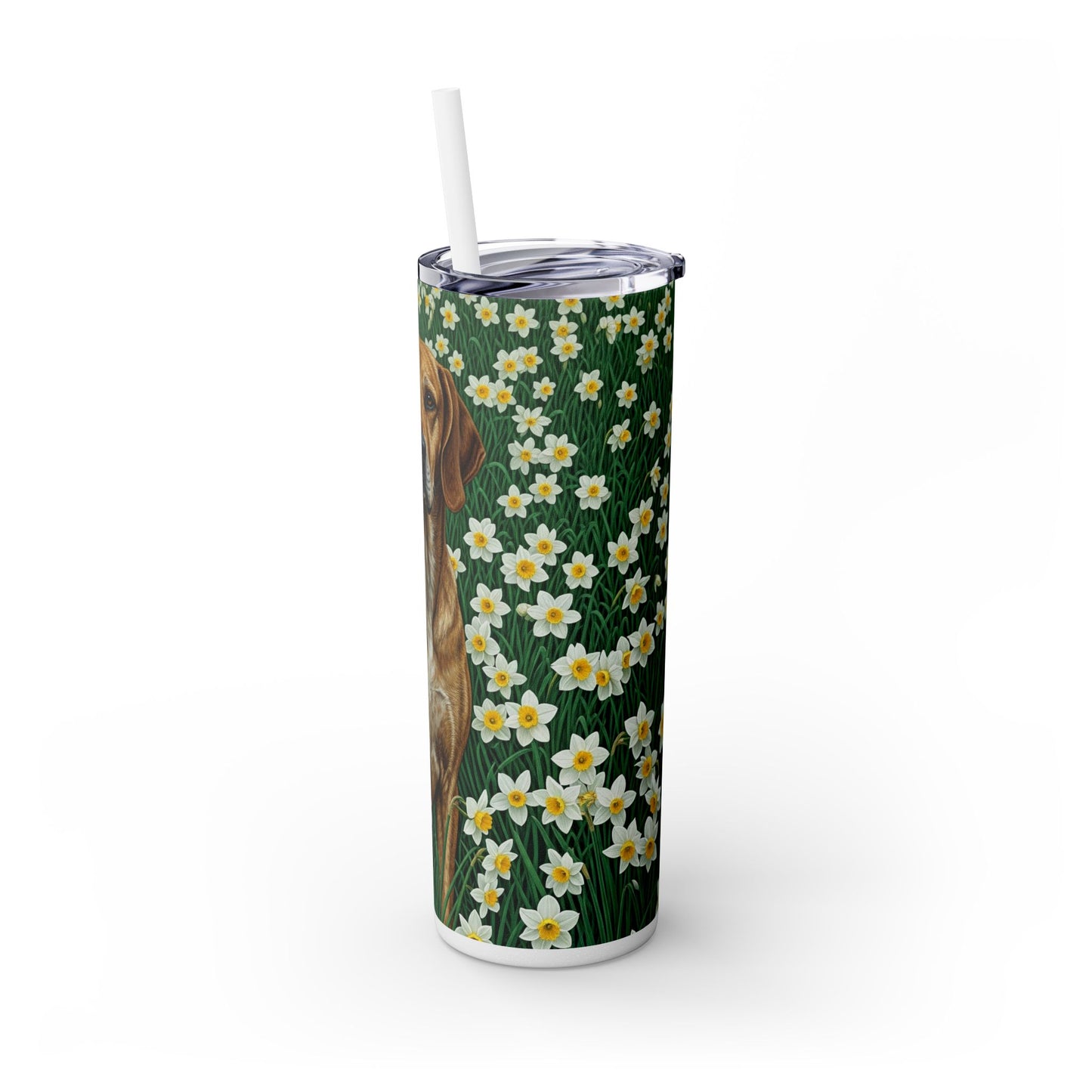 Porcelaine Tumbler with Straw, 20oz