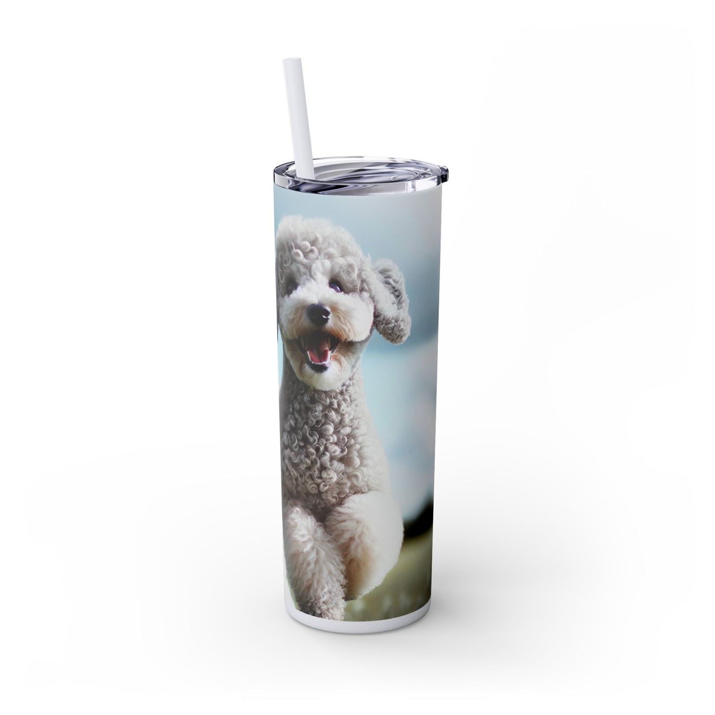 Bedlington Terrier Tumbler with Straw, 20oz