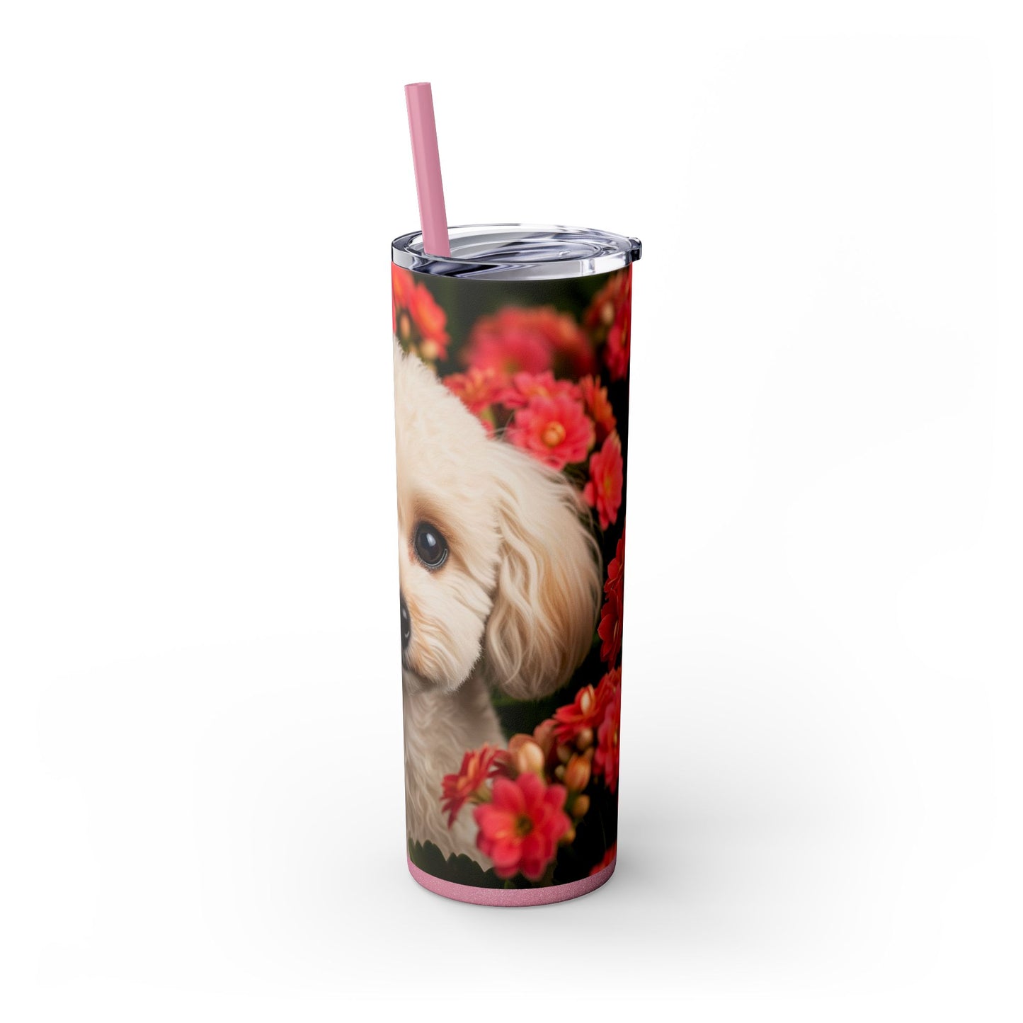 Miniature Poodle Tumbler with Straw, 20oz