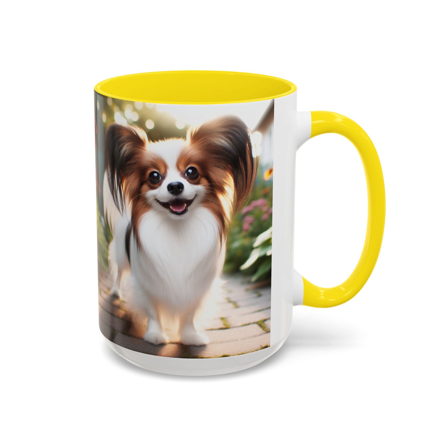 Papillon Accent Coffee Mug - Perfect Gift for Dog Lovers