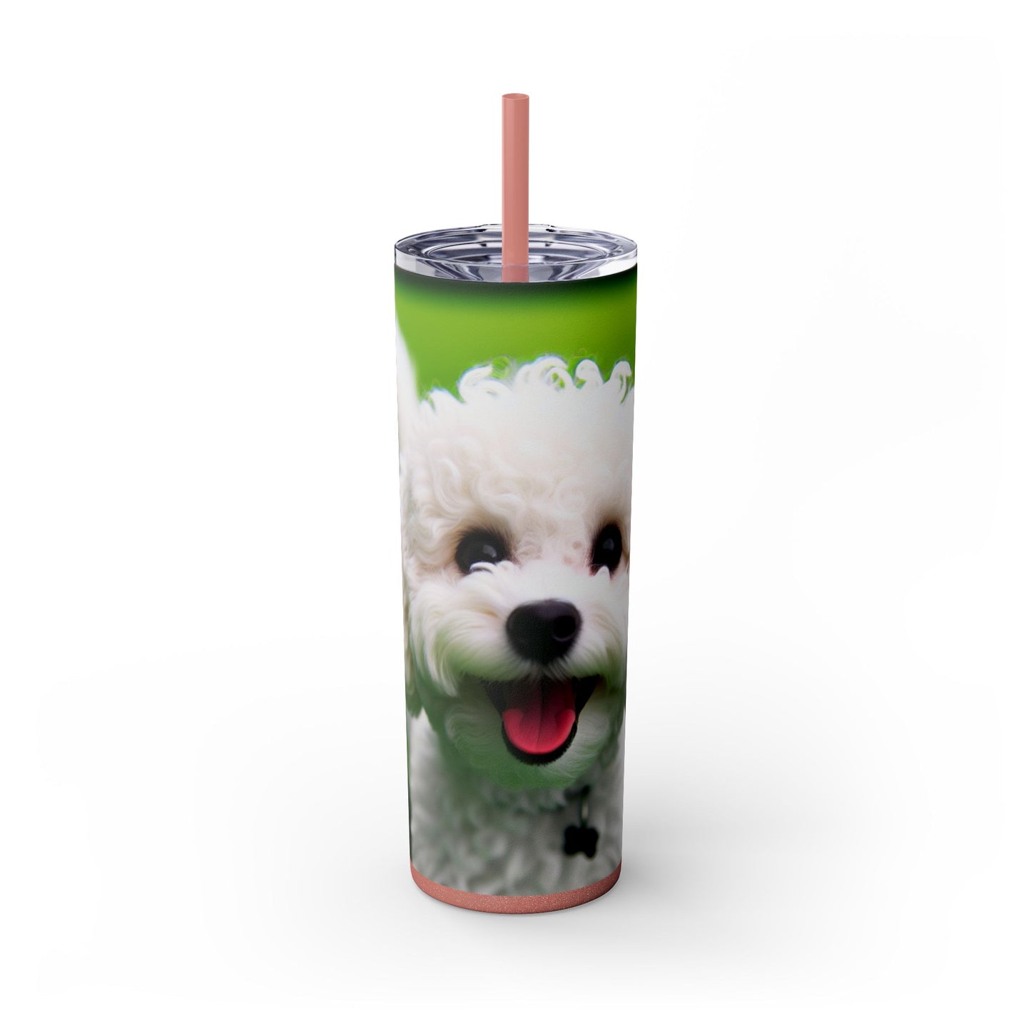 Bichonpoo Tumbler with Straw, 20oz