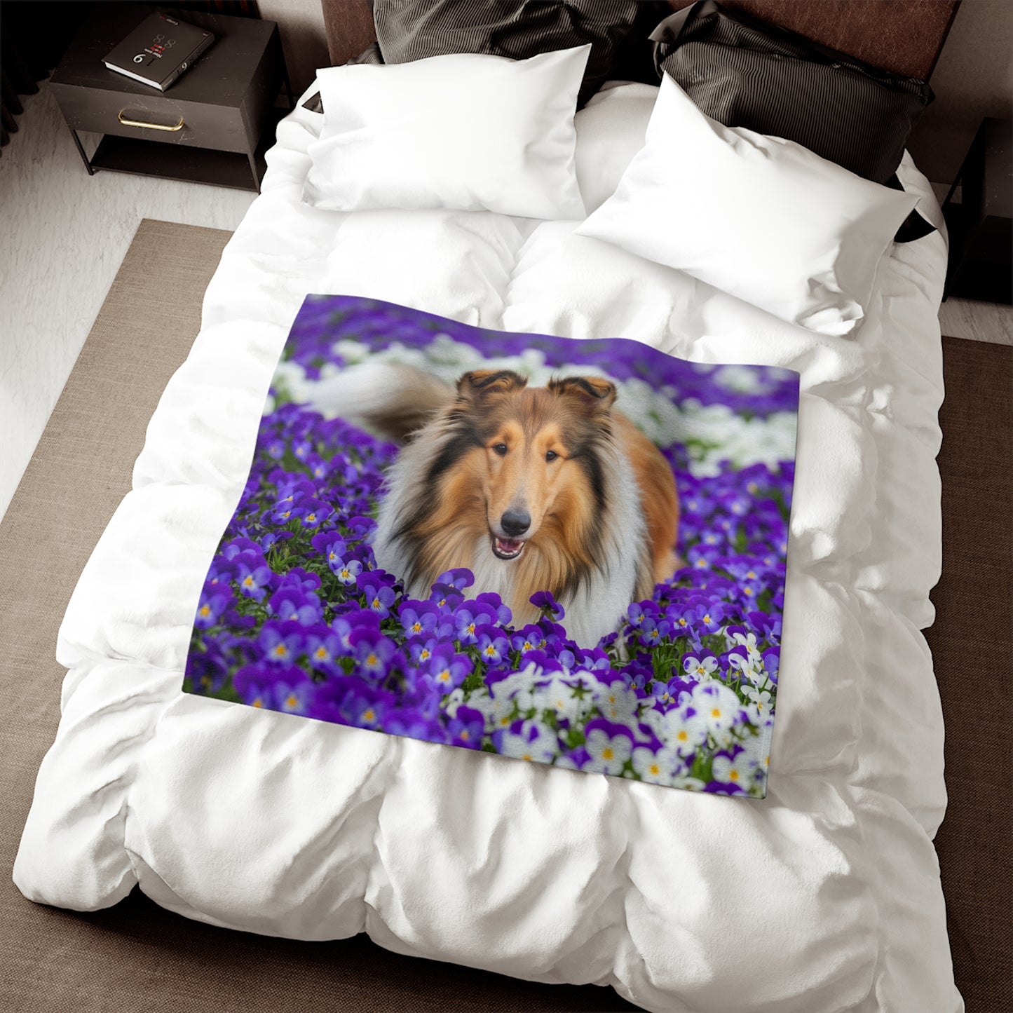 Collie Sweatshirt Blanket