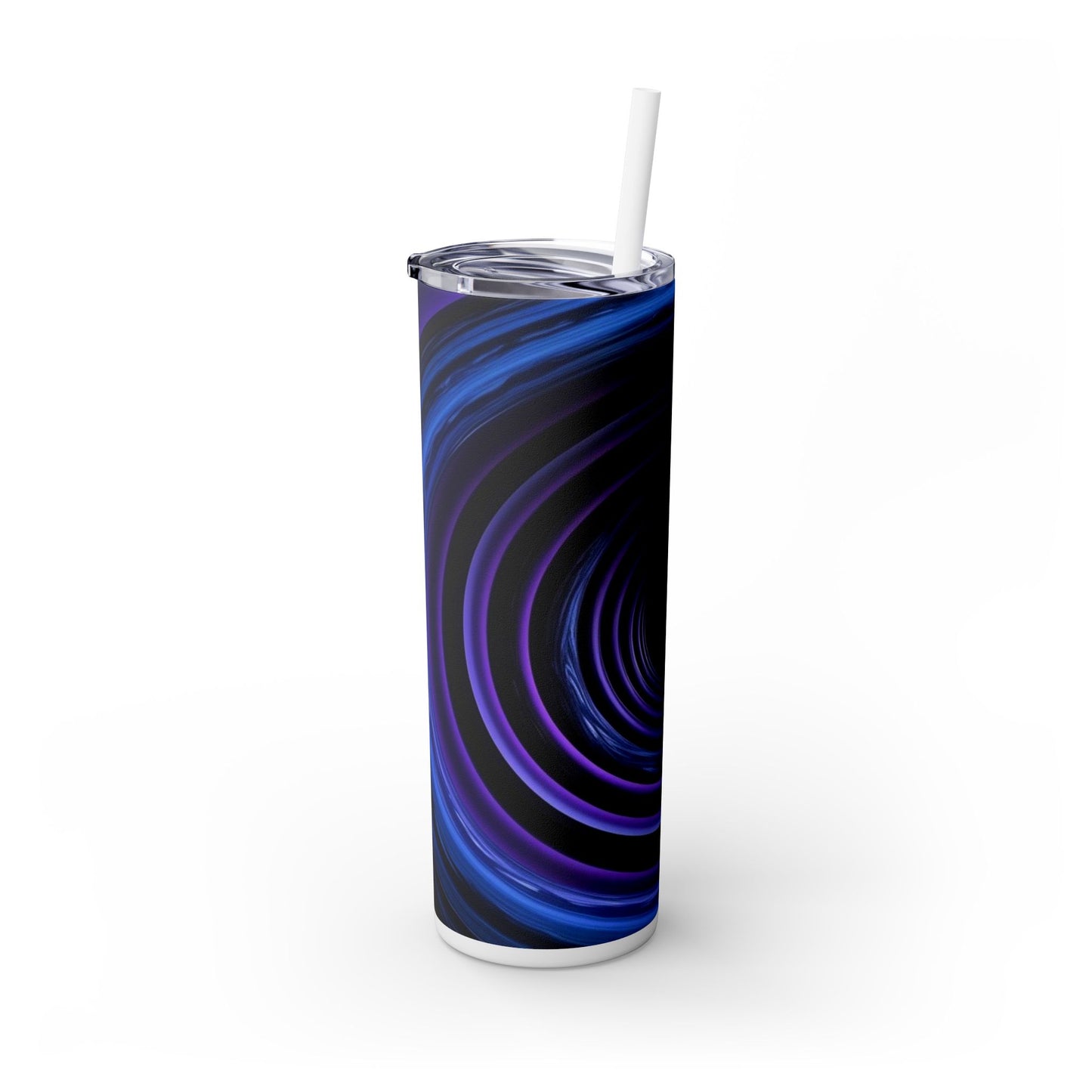 Optical Illusion Skinny Tumbler with Straw, 20oz