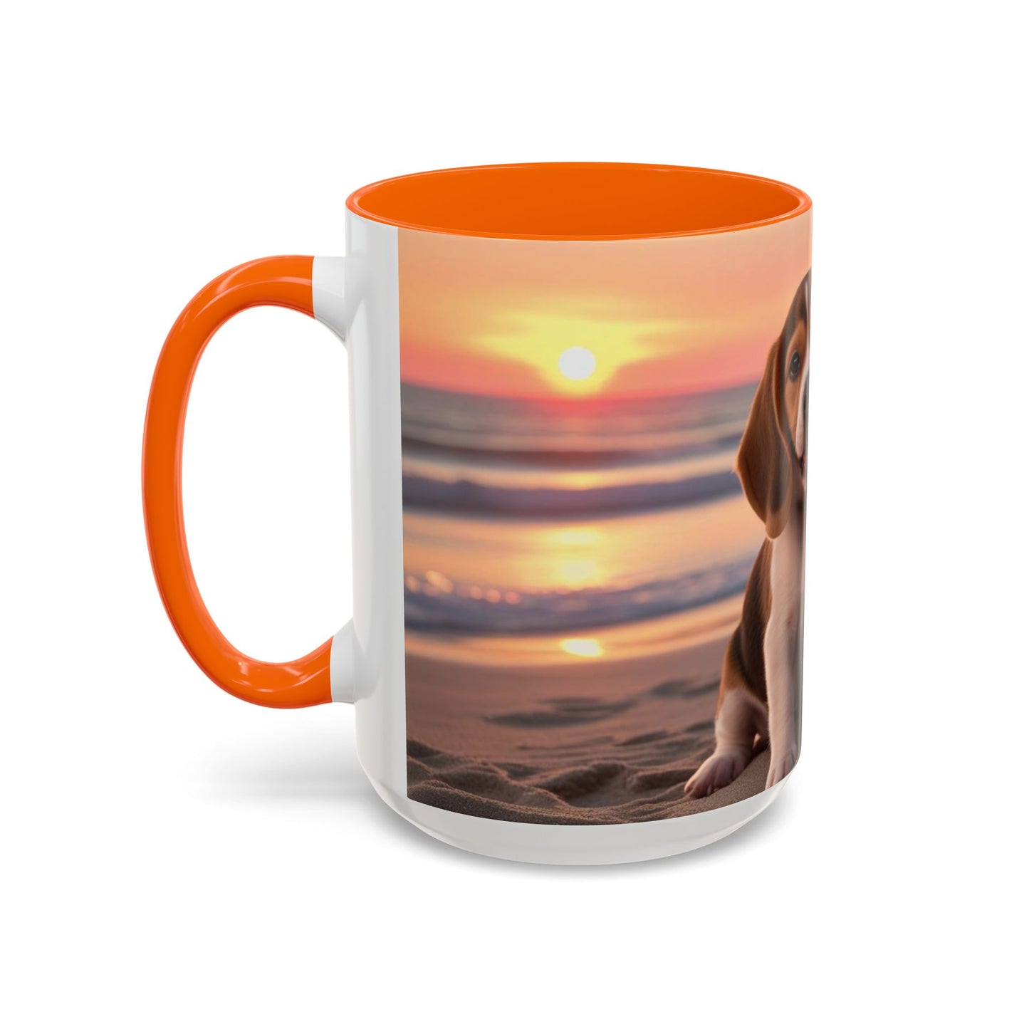 Beagle Love Accent Coffee Mug - Perfect Gift for Dog Lovers