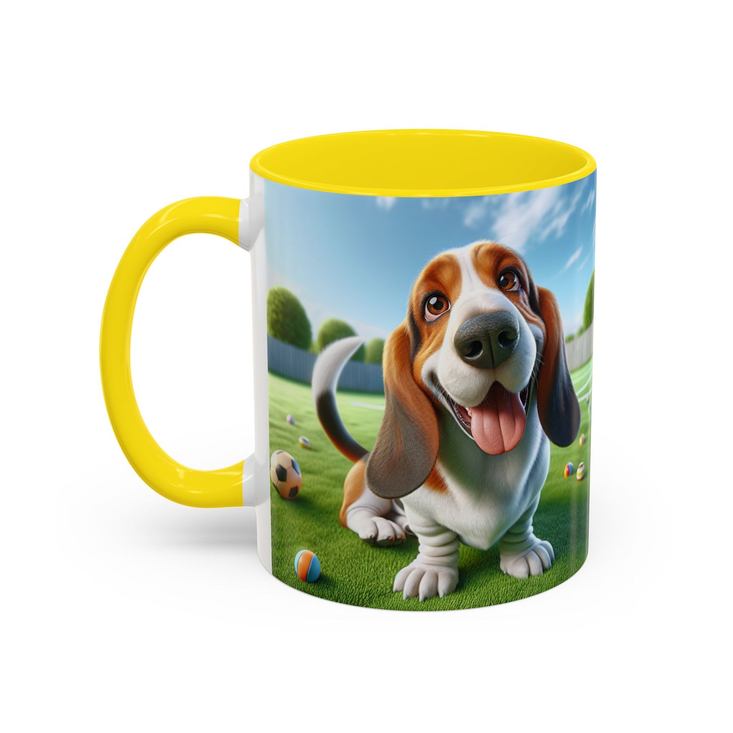 Basset Hound Accent Coffee Mug - Perfect Gift for Dog Lovers
