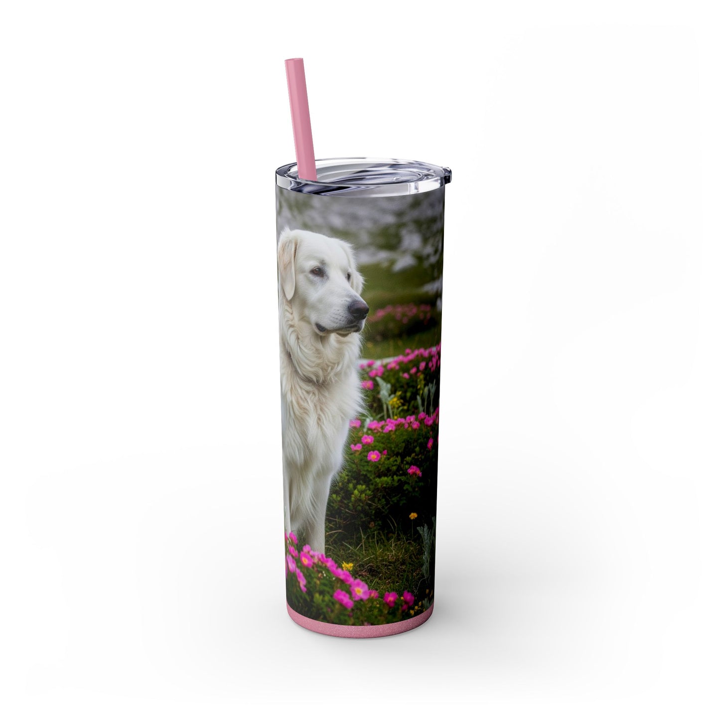Slovensky Cuvac Tumbler with Straw, 20oz
