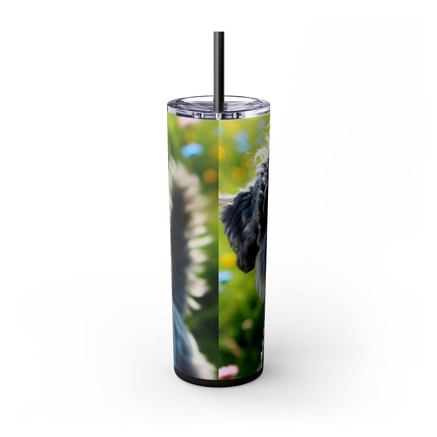 Kerry Blue Terrier Tumbler with Straw, 20oz