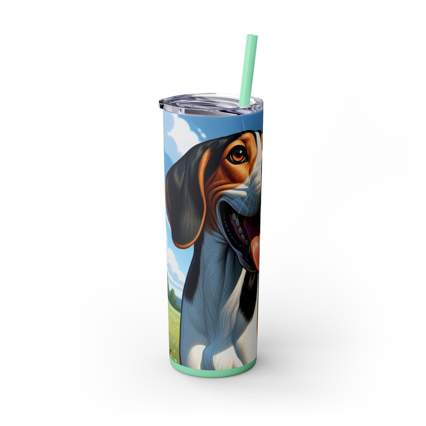Treeing Walker Coonhound Tumbler with Straw, 20oz