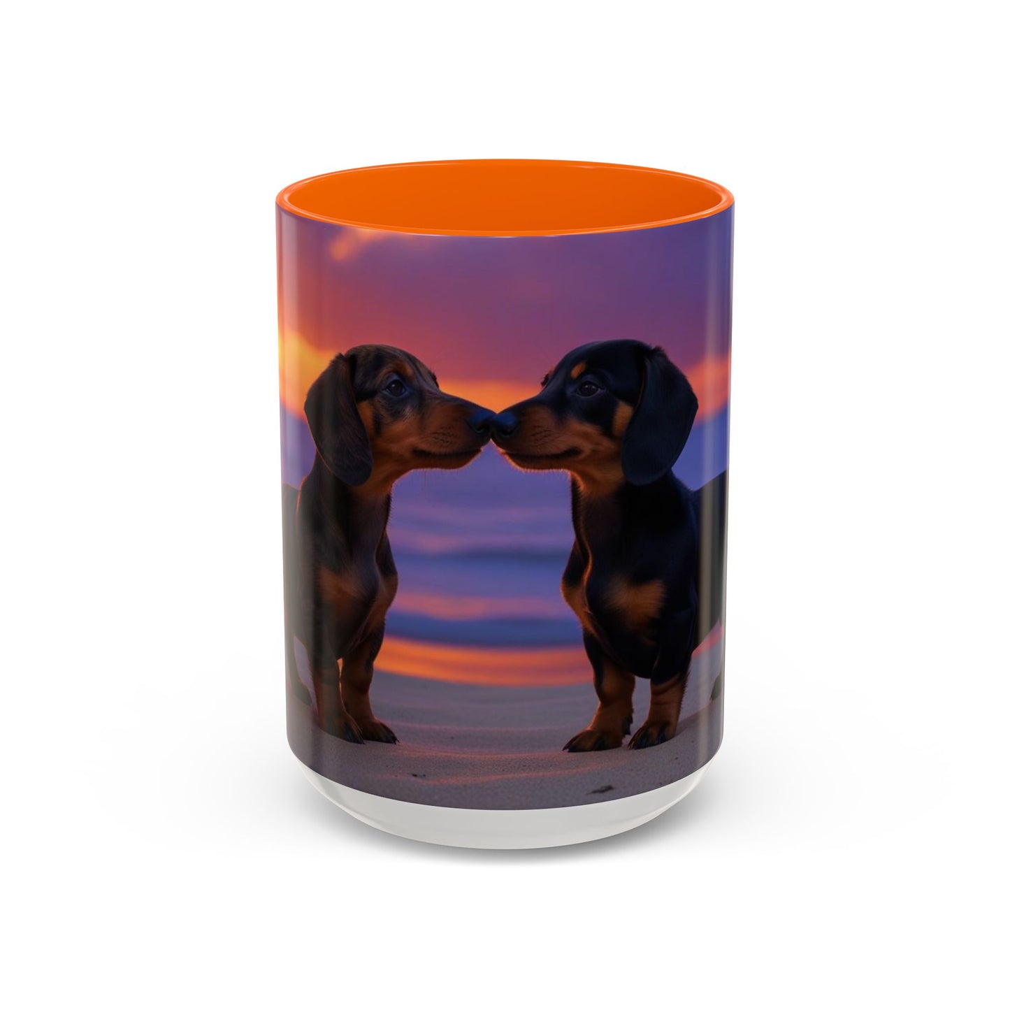 Dachshund Love Accent Coffee Mug - Perfect Gift for Dog Lovers