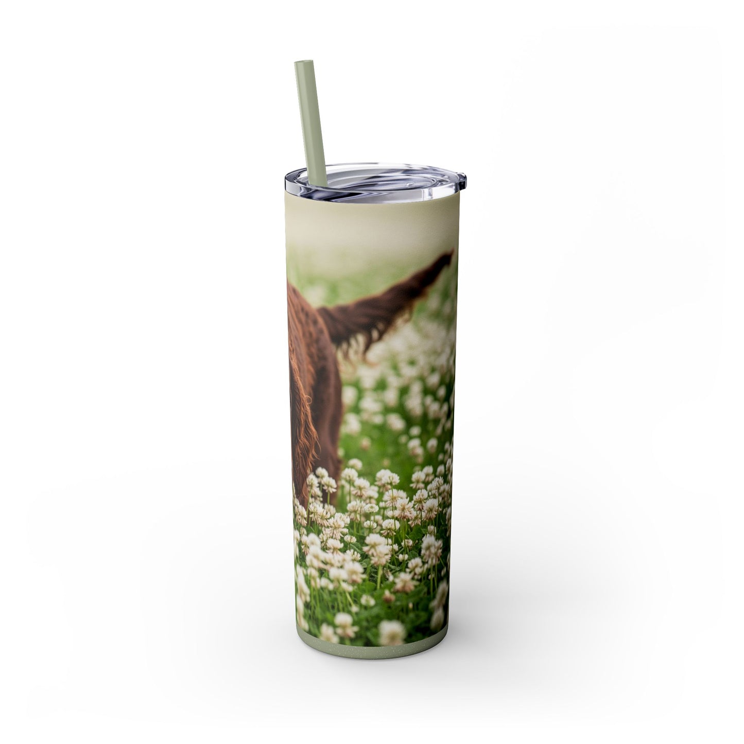 Irish Water Spaniel Tumbler with Straw, 20oz