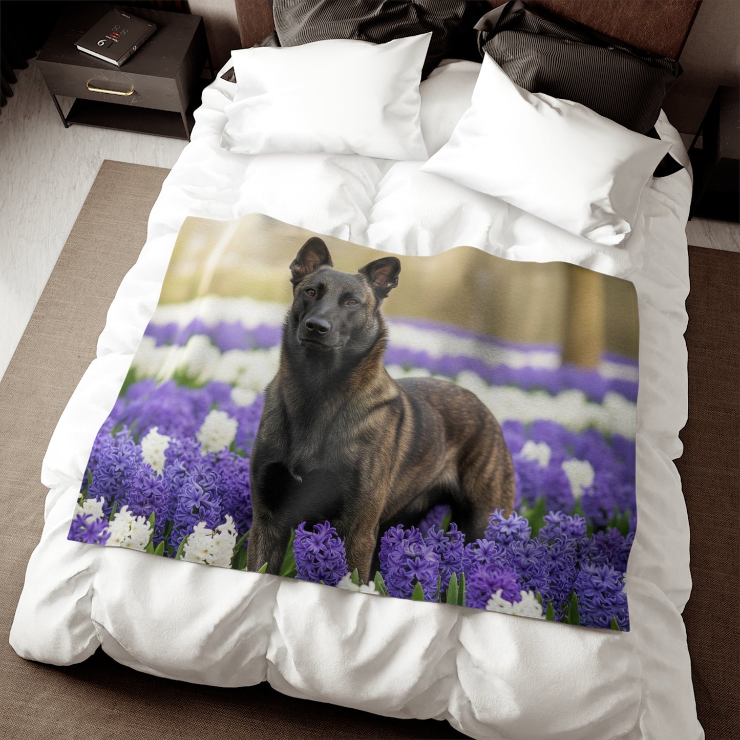 Dutch Shepherd Dog Sweatshirt Blanket