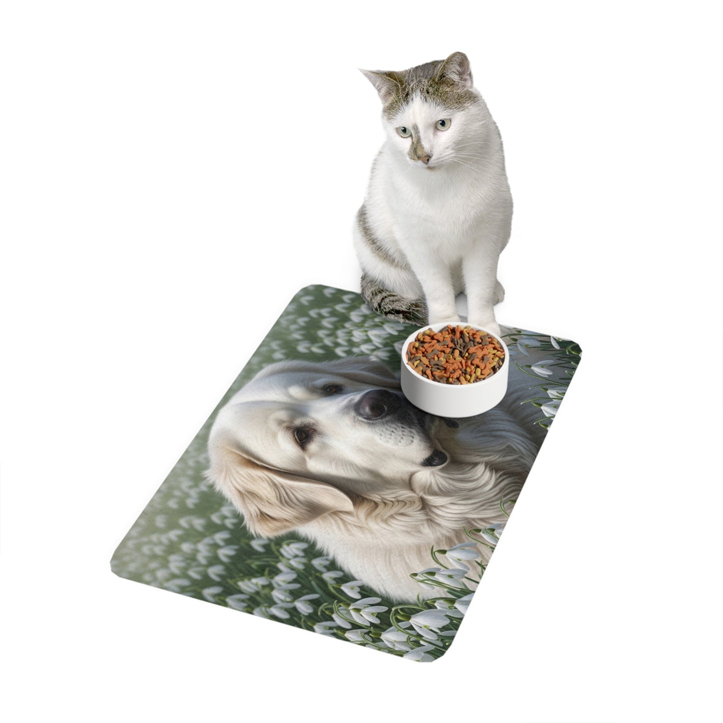 Pet Food Mat (12x18) - Pyrenean Mastiff