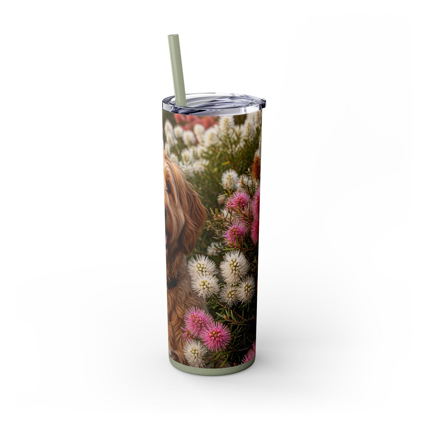 Goldendoodle Tumbler with Straw, 20oz