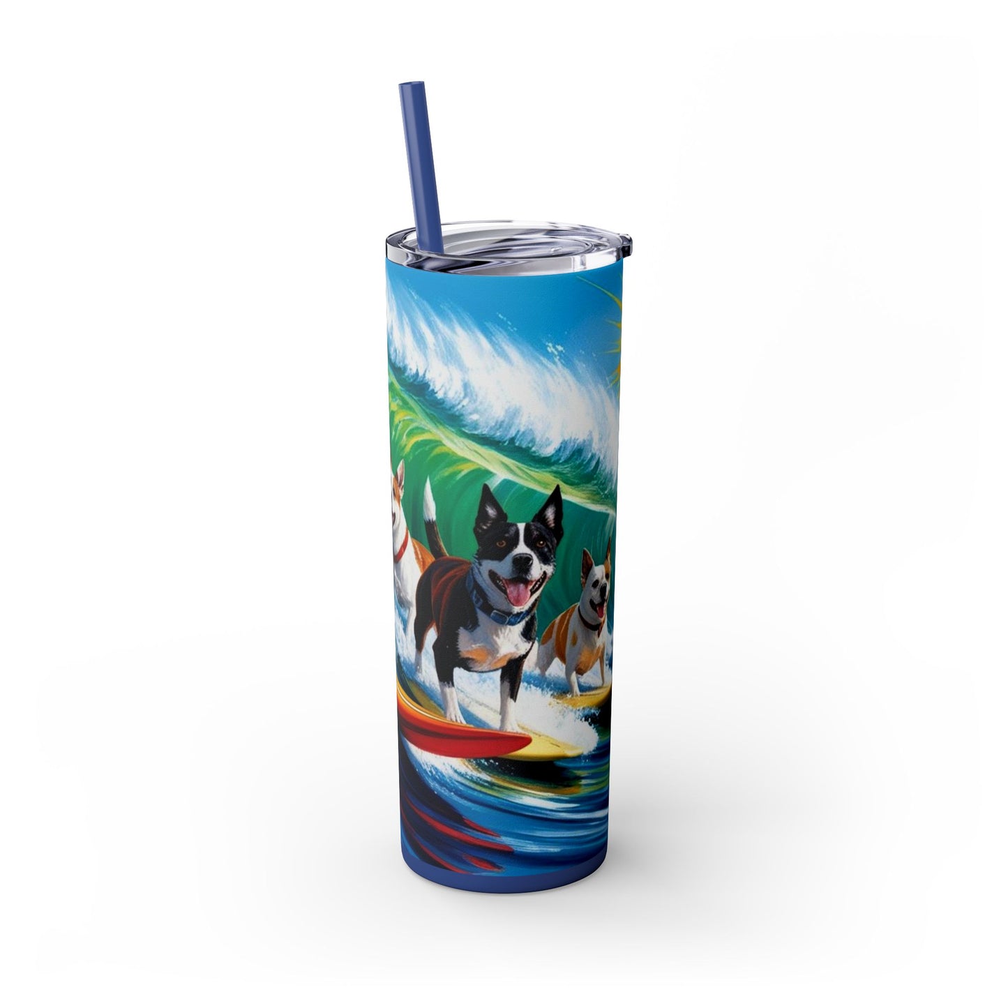 Surf Dogs Tumbler with Straw, 20oz