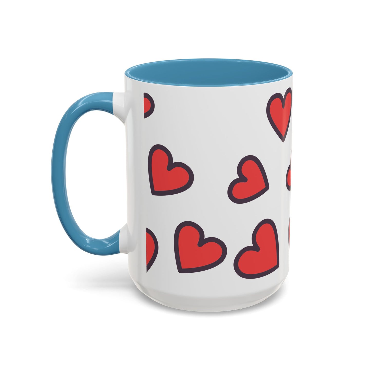 Hearts Accent Coffee Mug - Perfect Gift for Dog Lovers