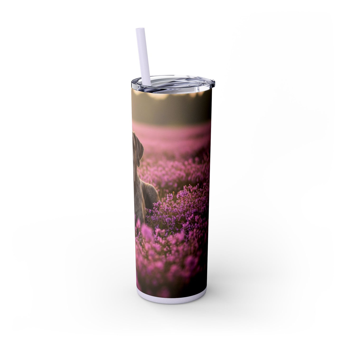 Great Dane Skinny Tumbler with Straw, 20oz