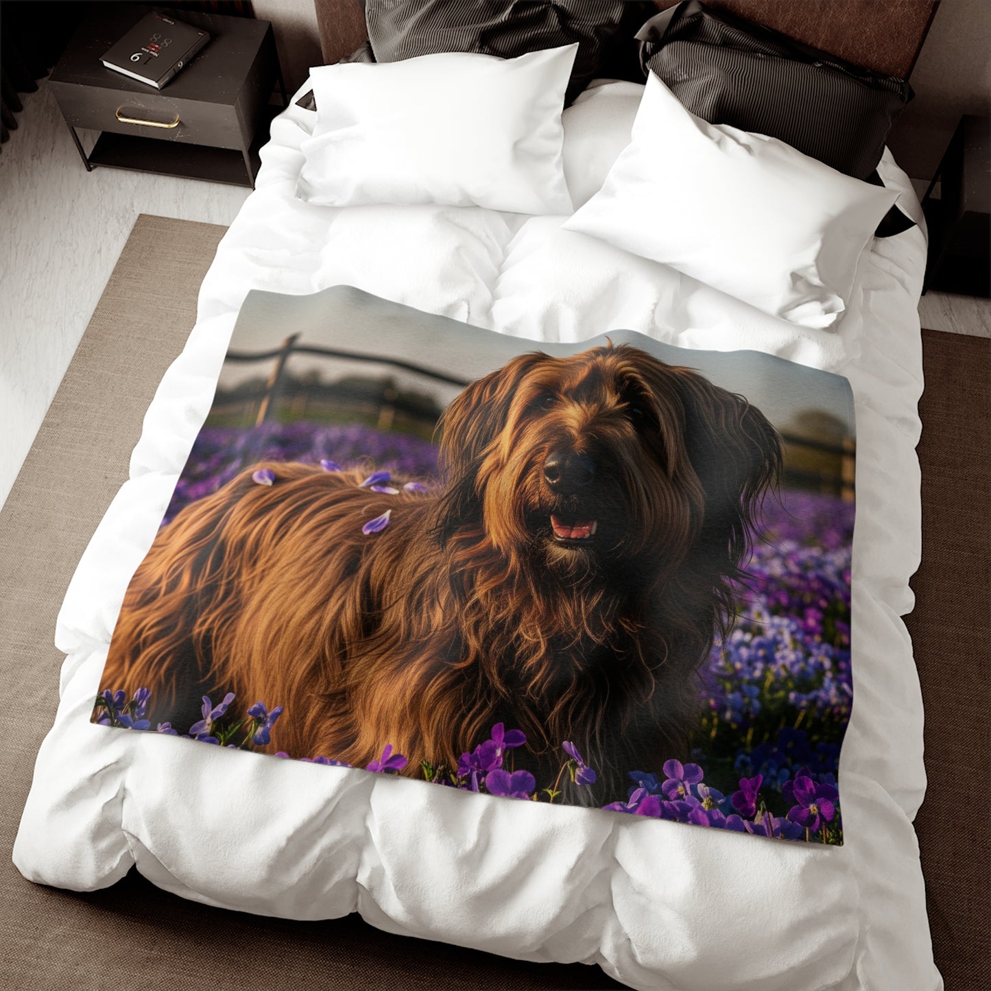 Briard Sweatshirt Blanket