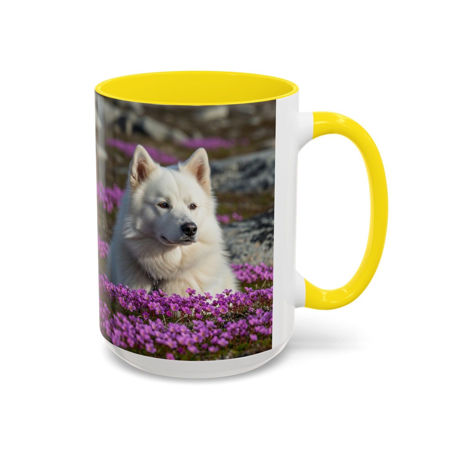 Canadian Eskimo Dog Accent Coffee Mug - Perfect Gift for Dog Lovers