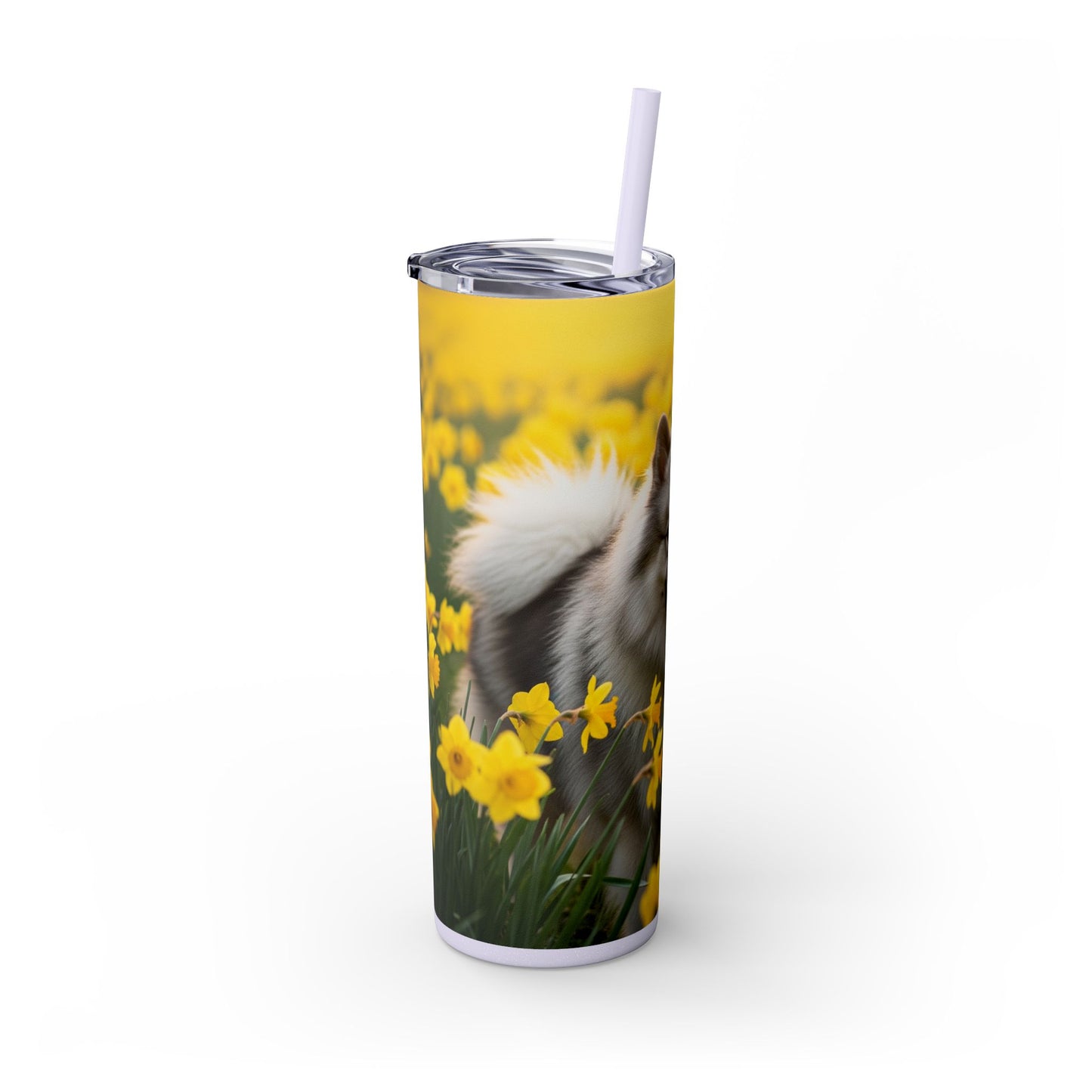 Keeshond Tumbler with Straw, 20oz