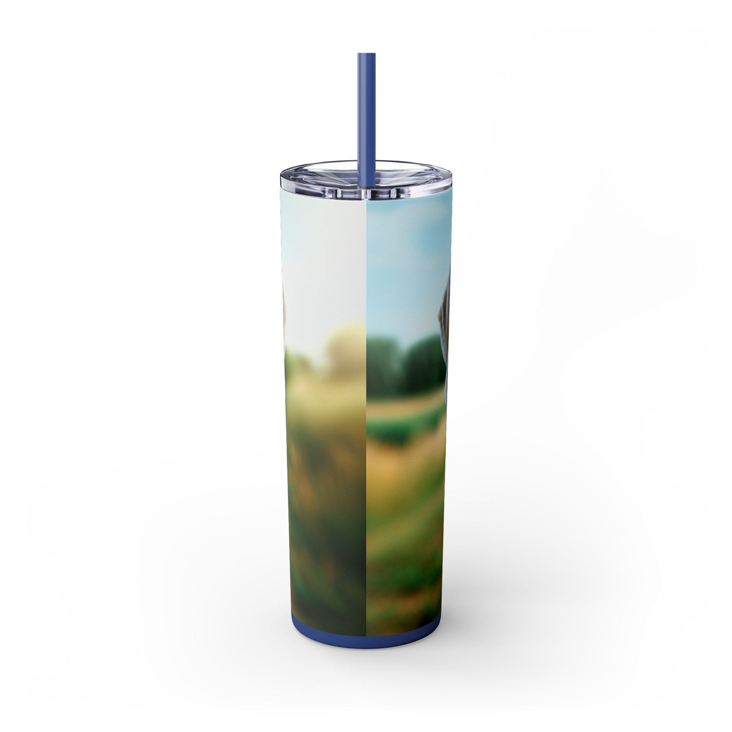 Weimaraner Skinny Tumbler with Straw, 20oz