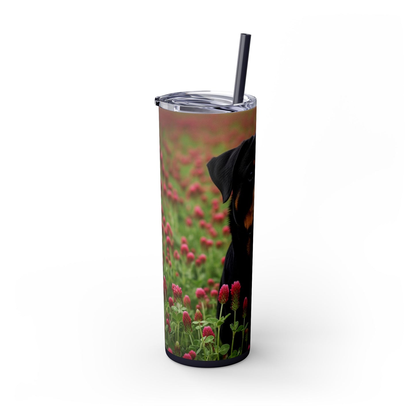 Rottweiler Tumbler with Straw, 20oz