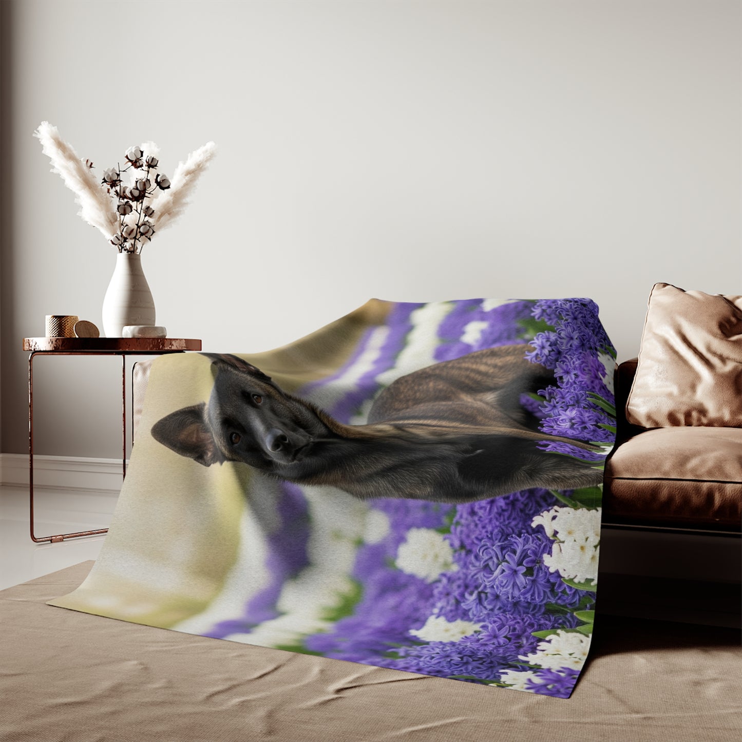 Dutch Shepherd Dog Sweatshirt Blanket