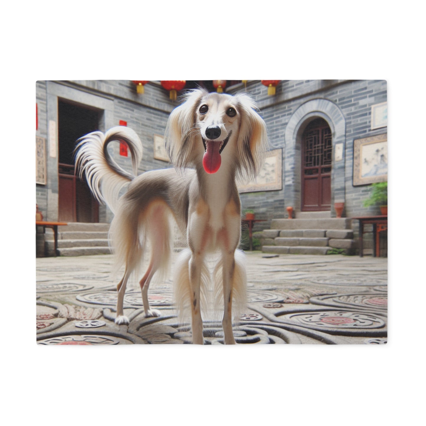 Chinese Saluki Sweatshirt Blanket