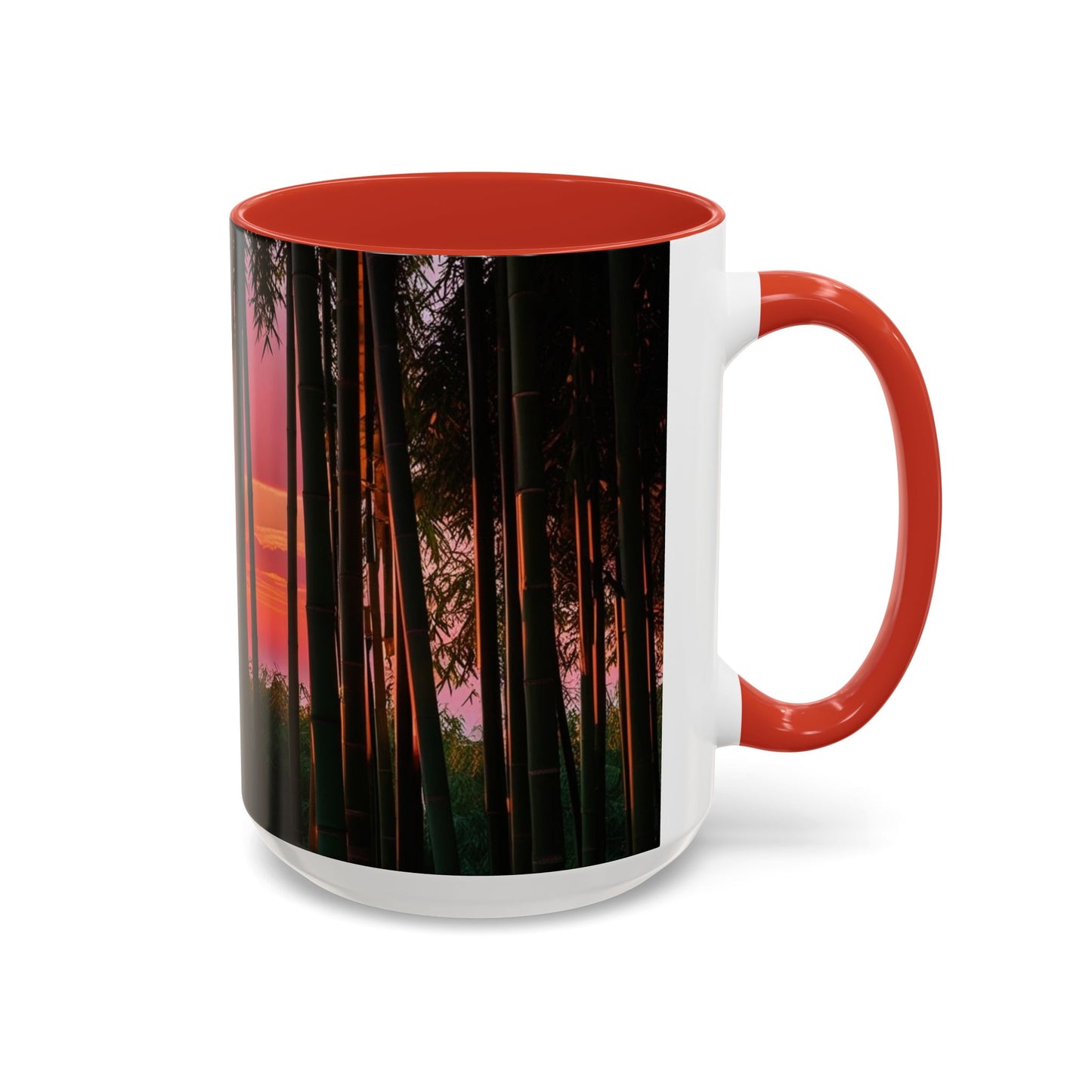Bamboo Forest Sunrise Accent Coffee Mug - Perfect Gift for Dog Lovers