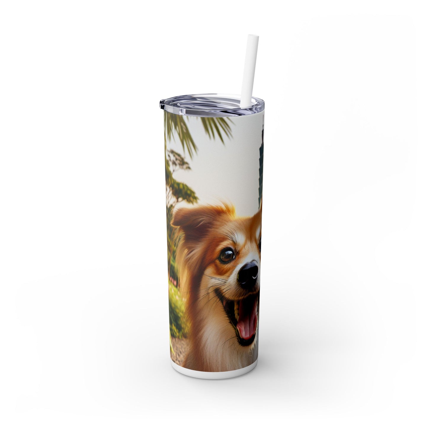 Taiwan Dog Tumbler with Straw, 20oz