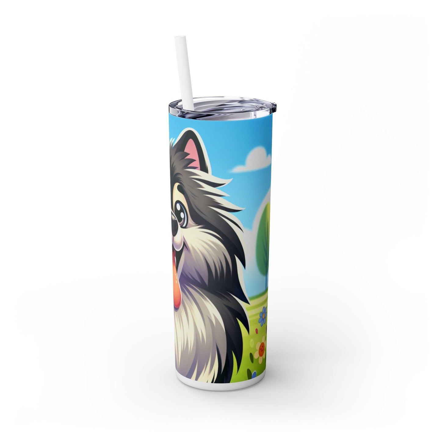 Keeshond Tumbler with Straw, 20oz