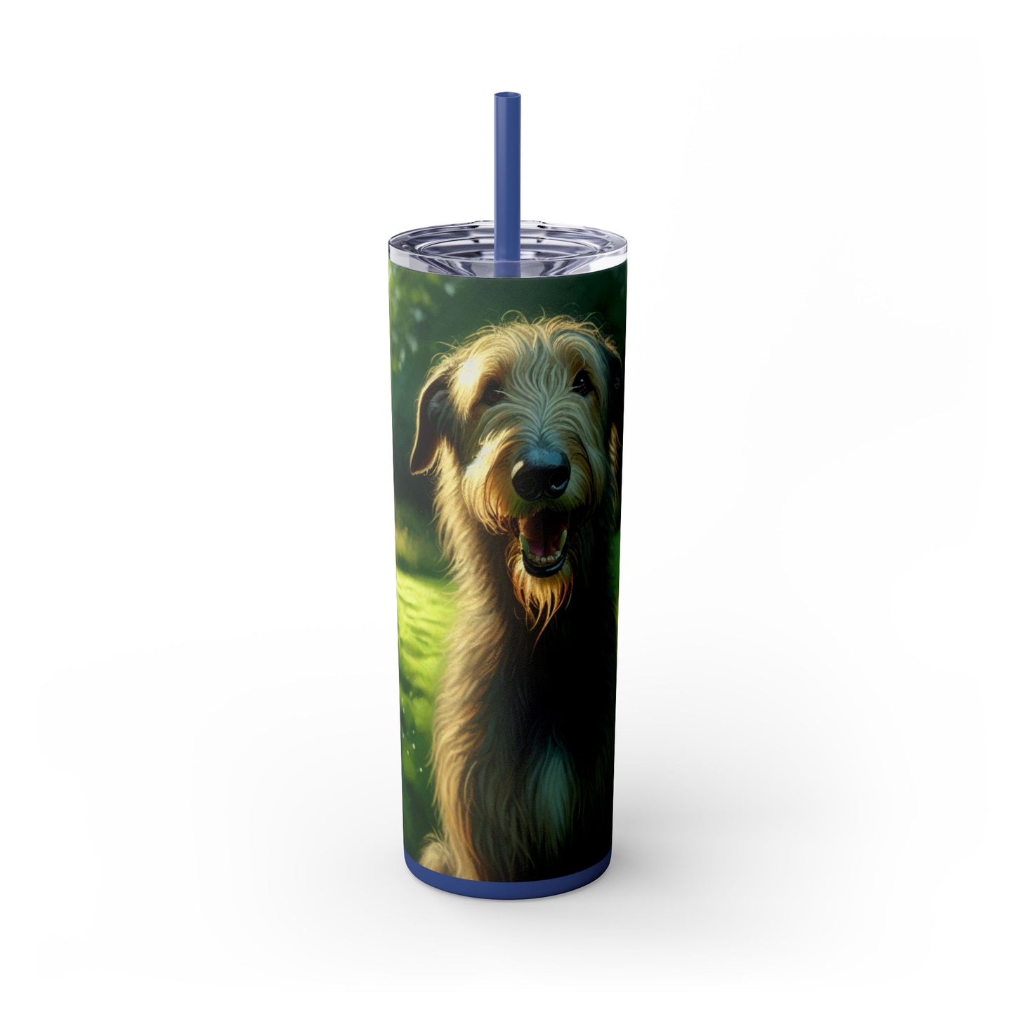 Irish Wolfhound Tumbler with Straw, 20oz